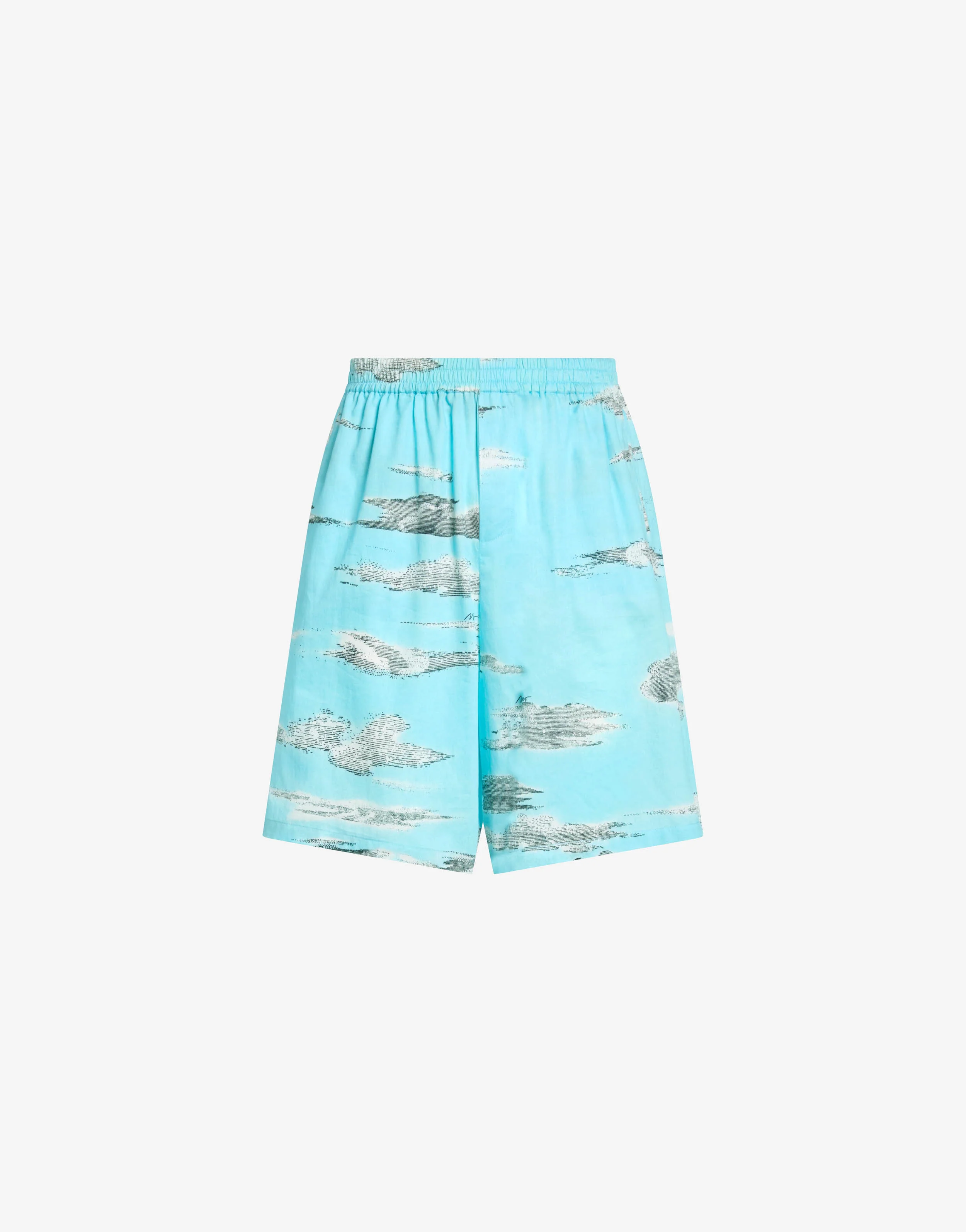 Archive Clouds Cotton Poplin Bermuda Shorts - Image 5