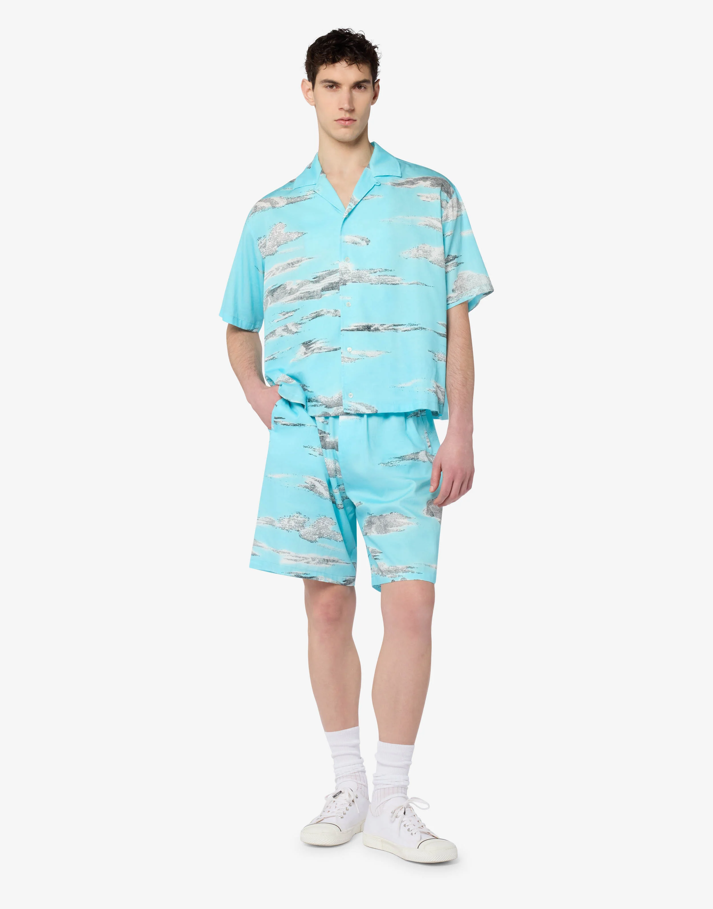 Archive Clouds Cotton Poplin Shirt - Image 4