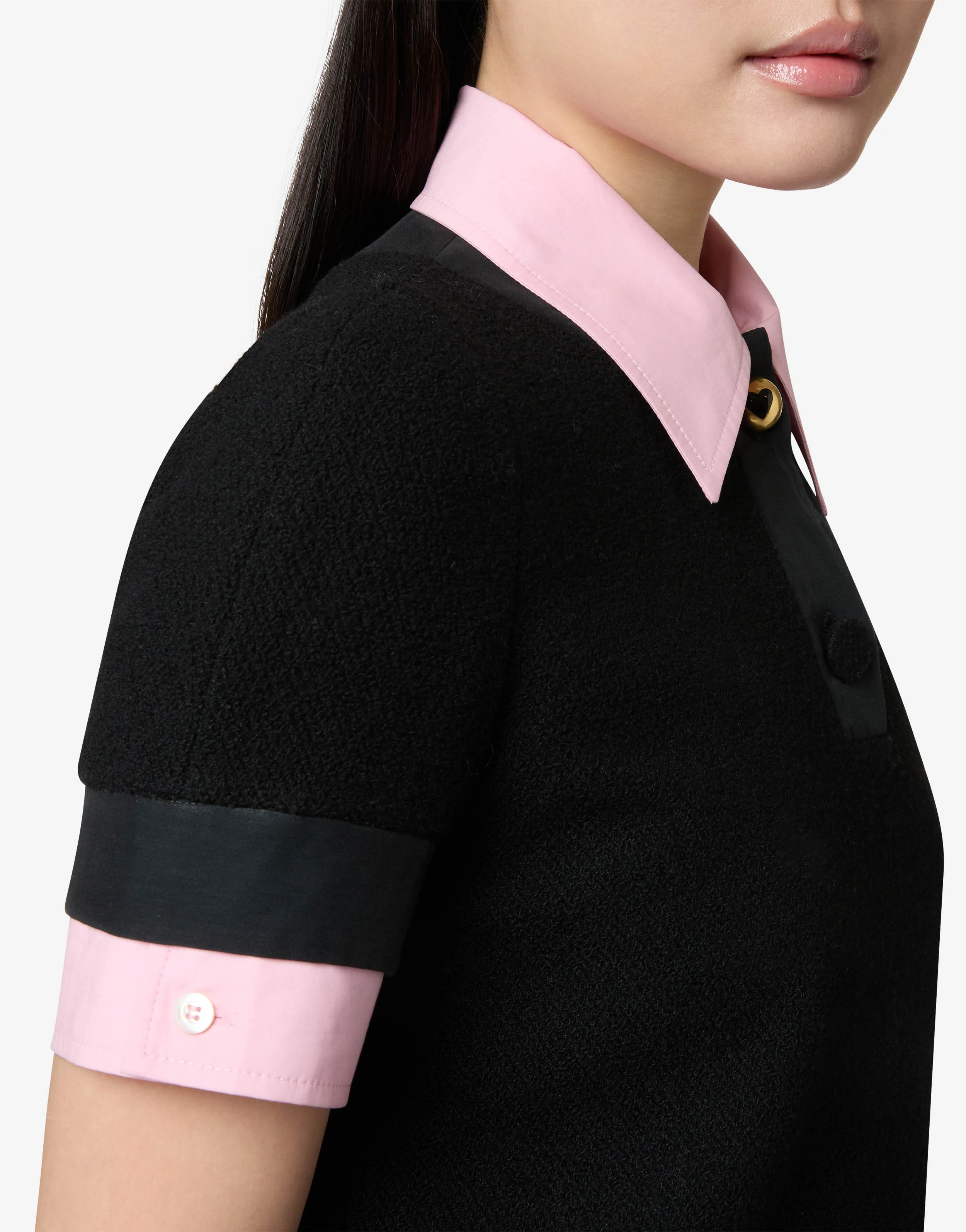 Bouclé wool dress - Image 3