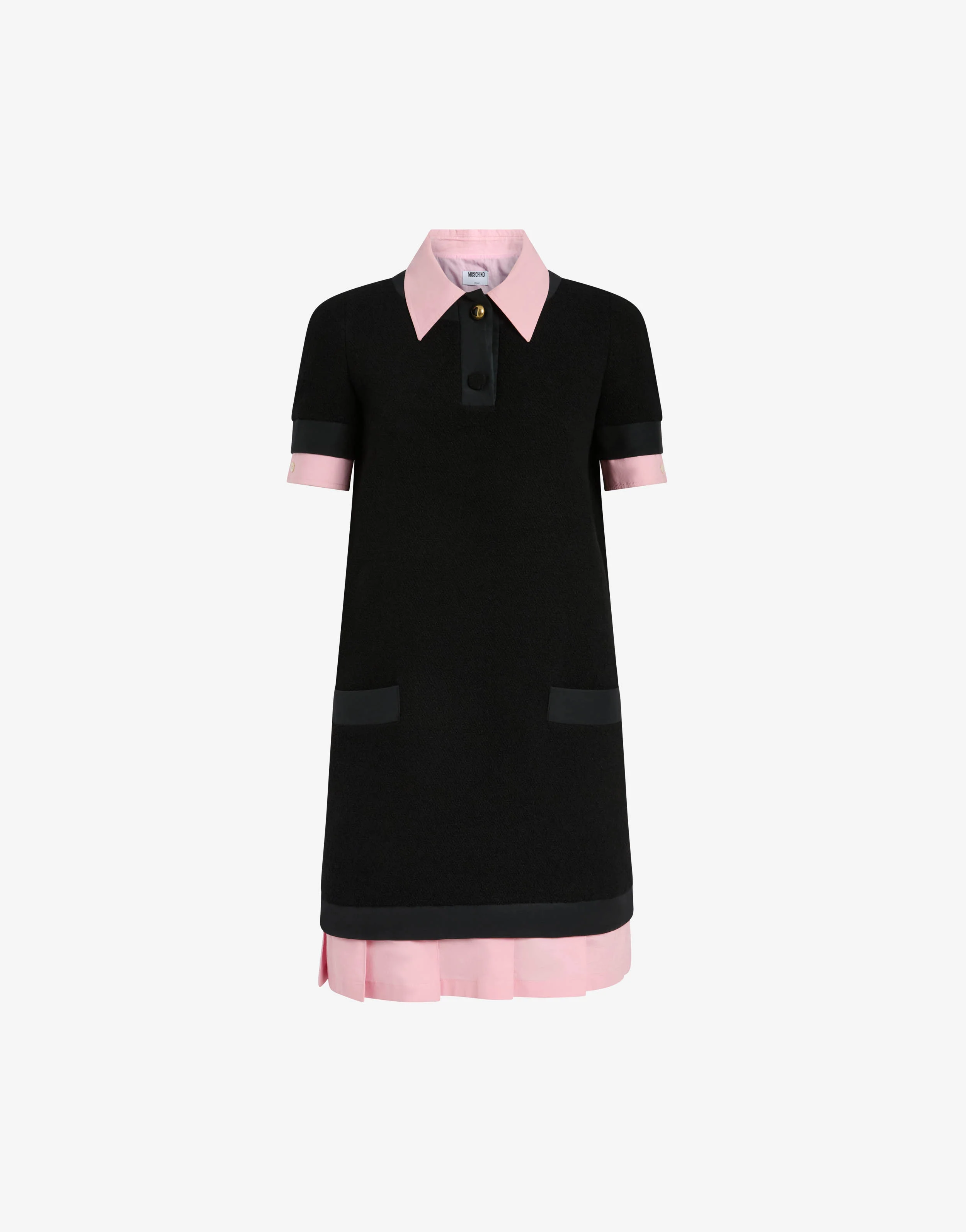 Bouclé wool dress - Image 4