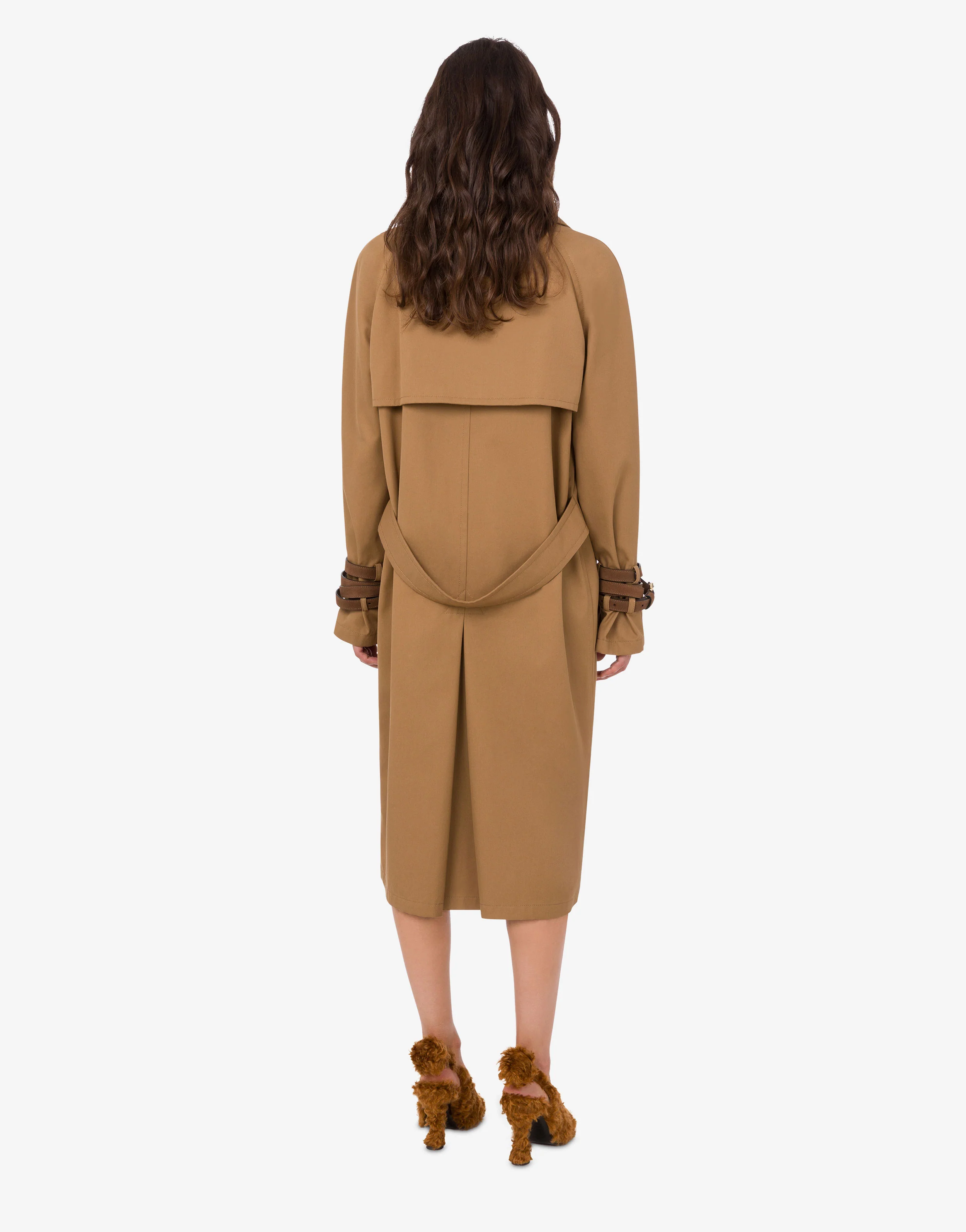 Cotton blend gabardine trench coat - Image 2