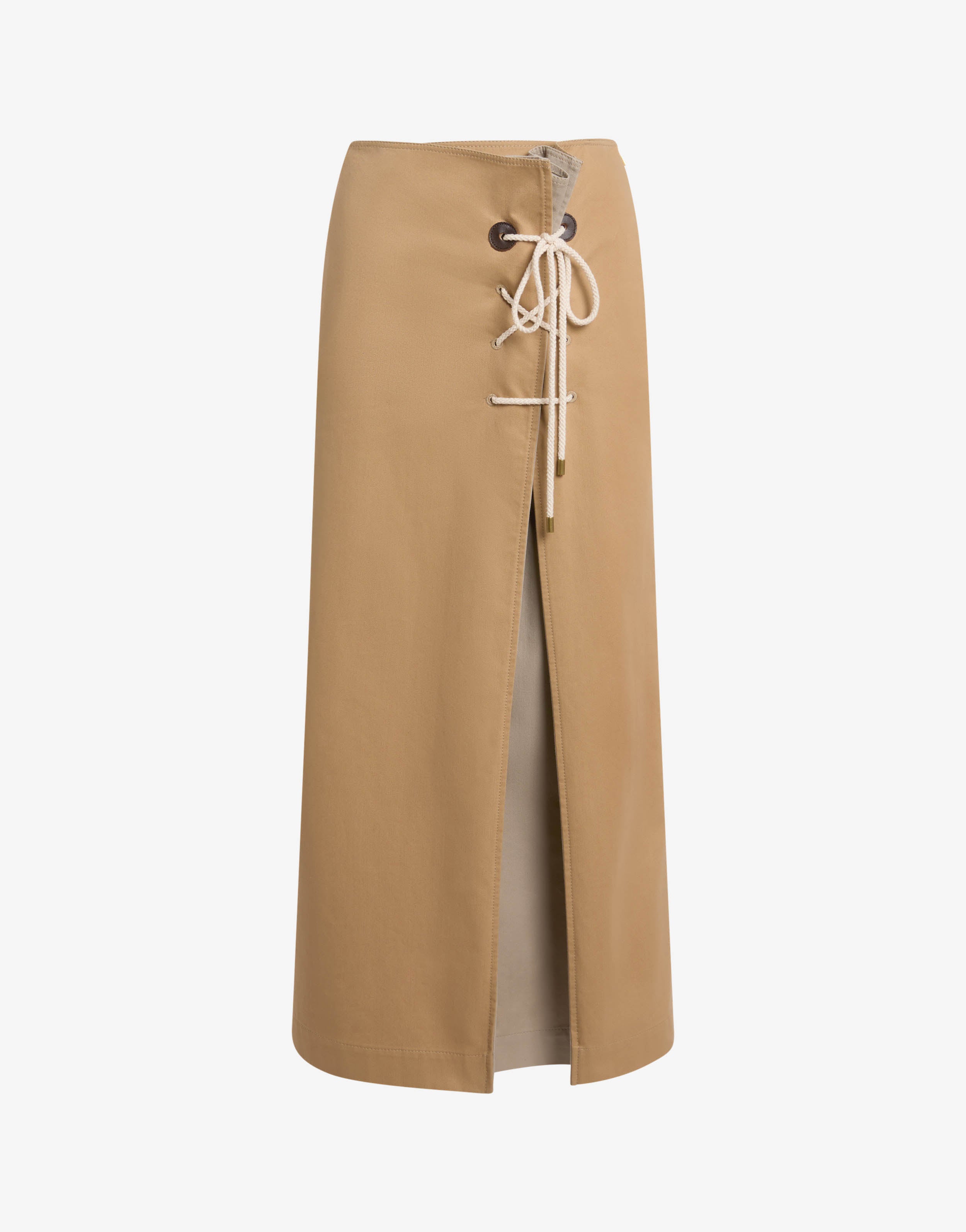 Cotton gabardine skirt - Image 5