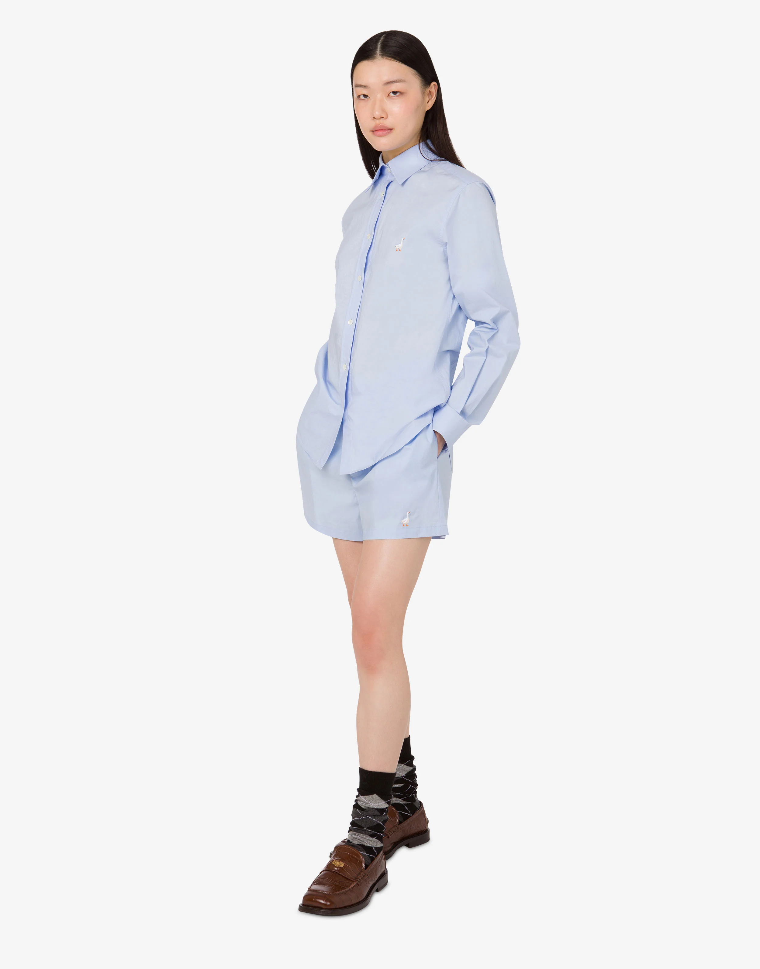 Cotton poplin shirt Goose - Image 3