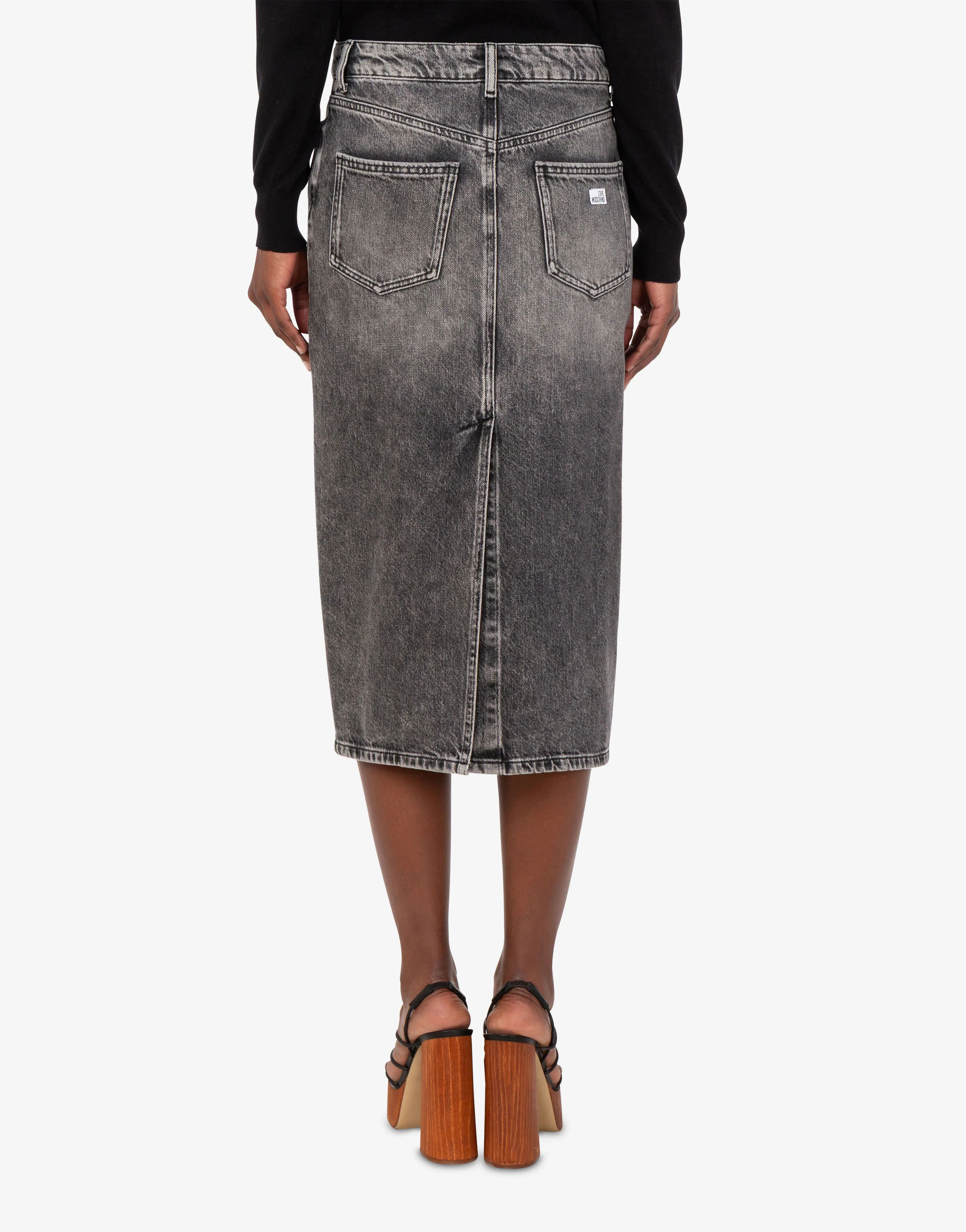 Denim midi skirt - Image 4