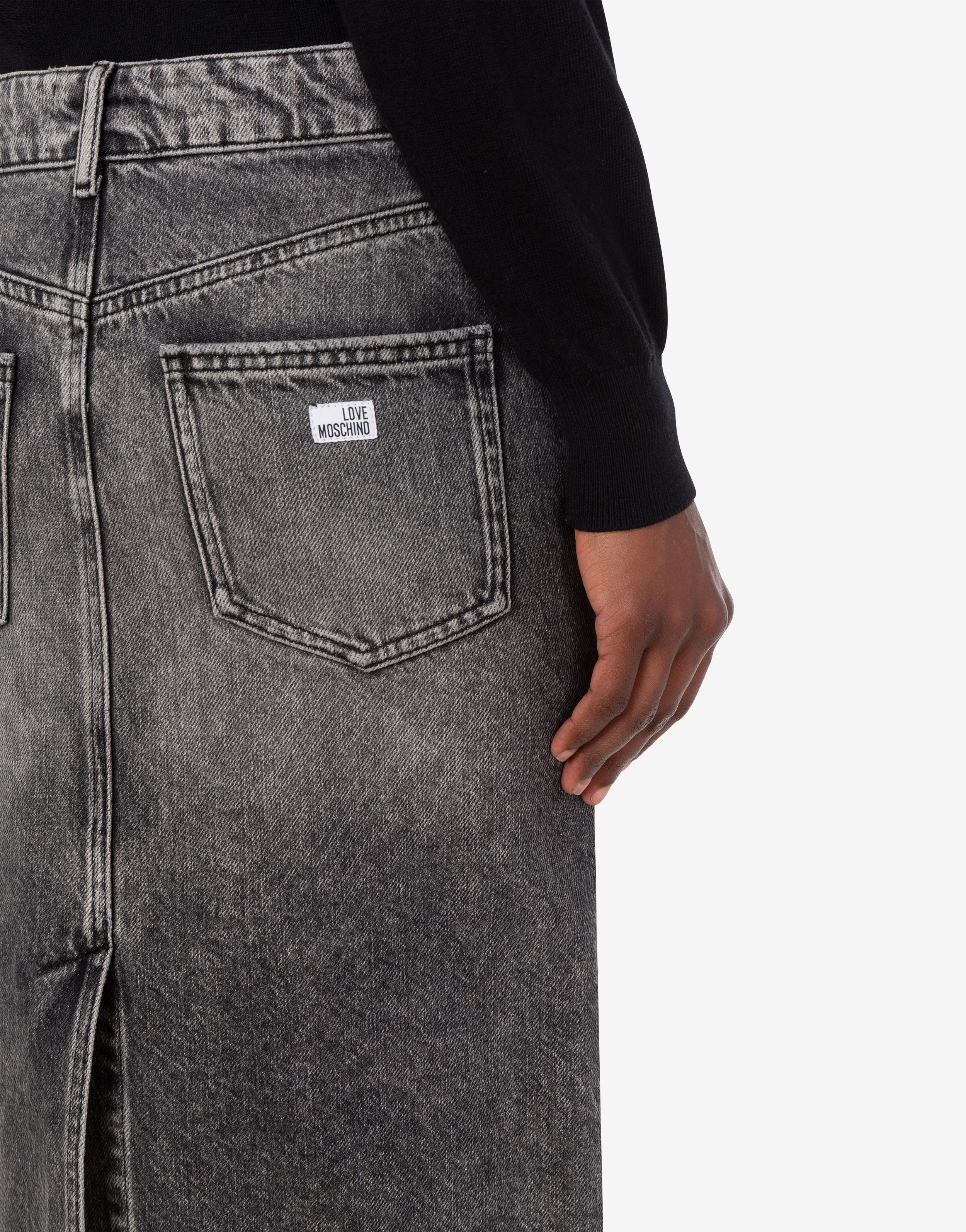 Denim midi skirt - Image 5