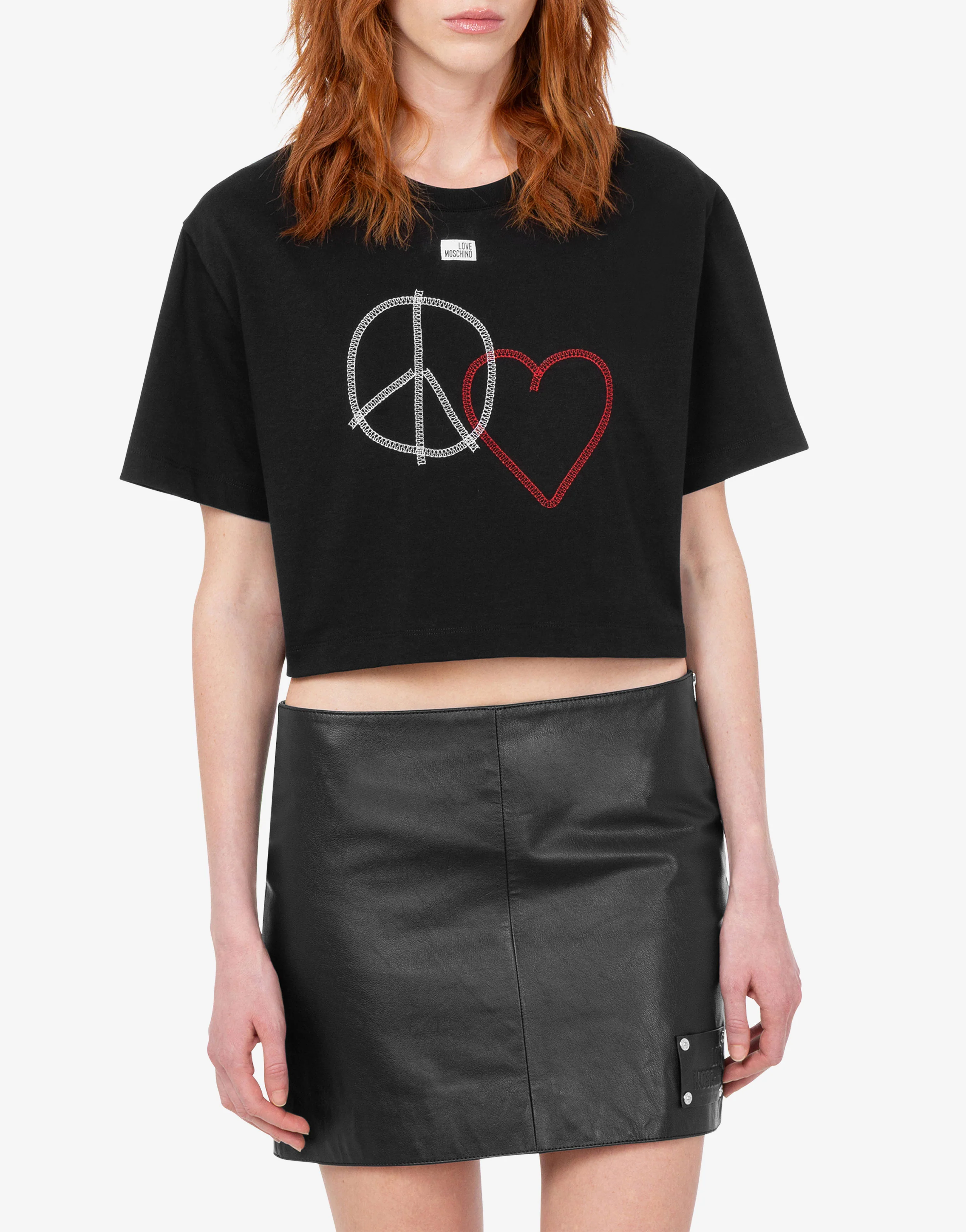 Embroidered cotton jersey T-shirt - Image 3