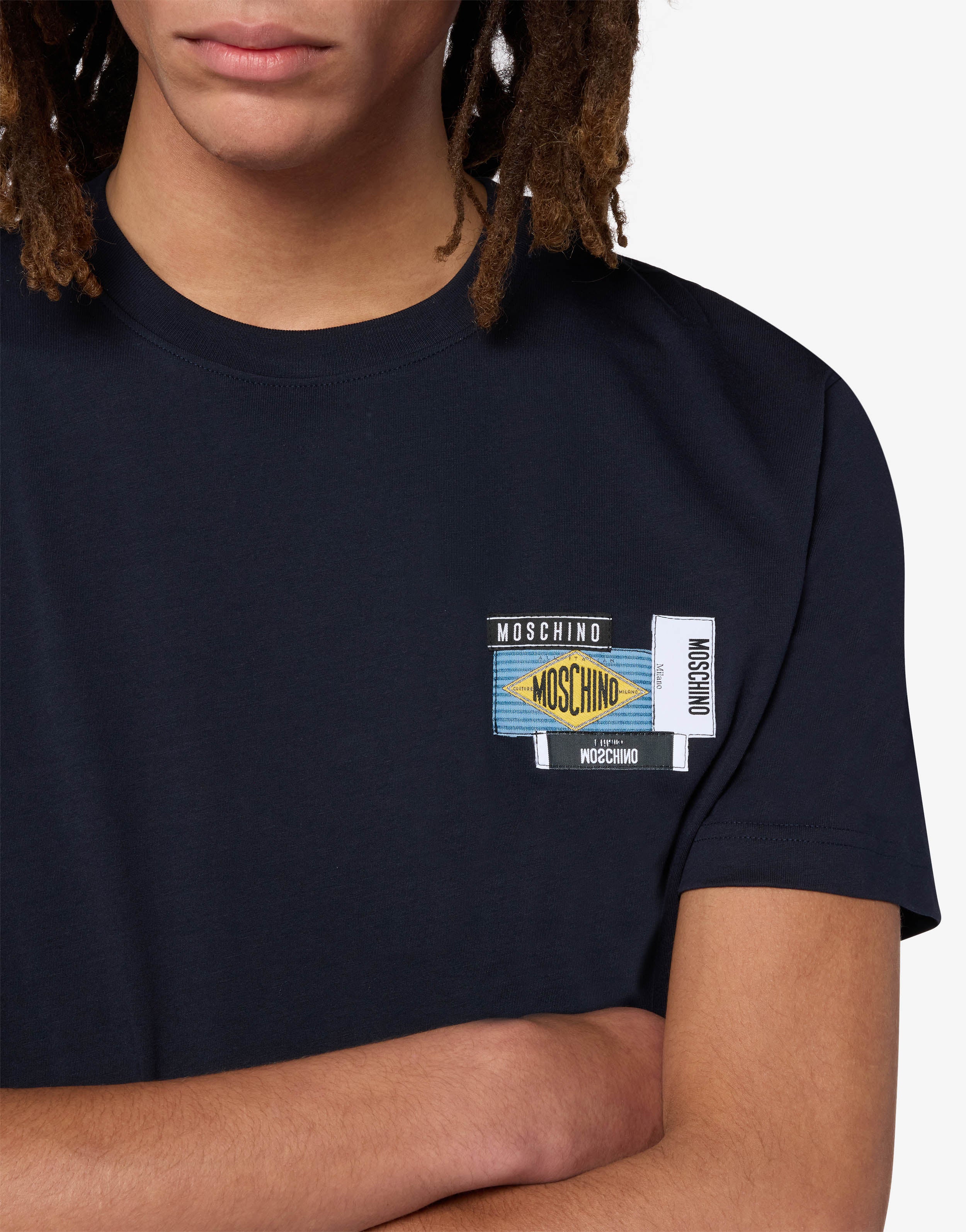 Embroidered cotton jersey T-shirt - Image 3