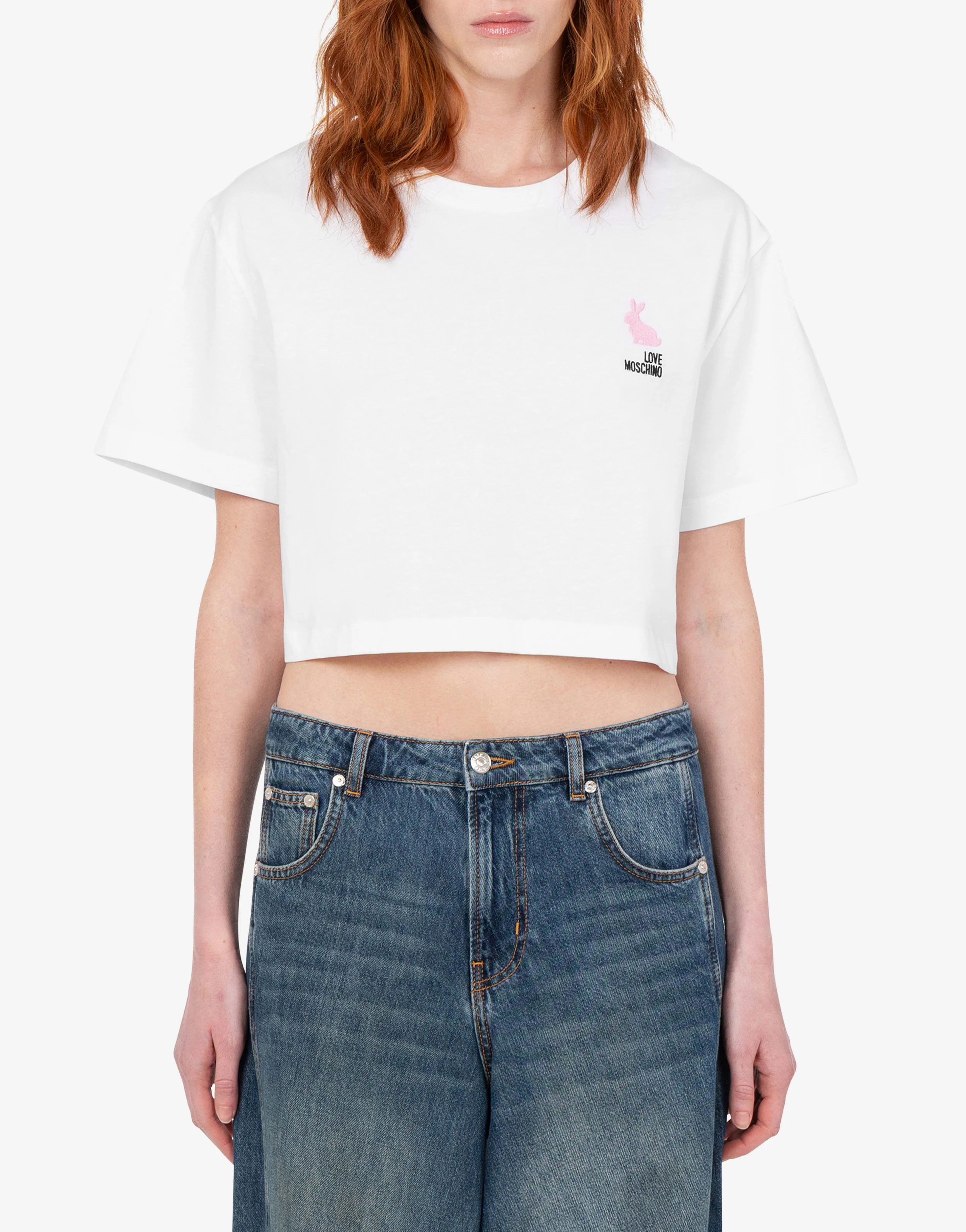 Embroidered cotton jersey T-shirt - Image 3