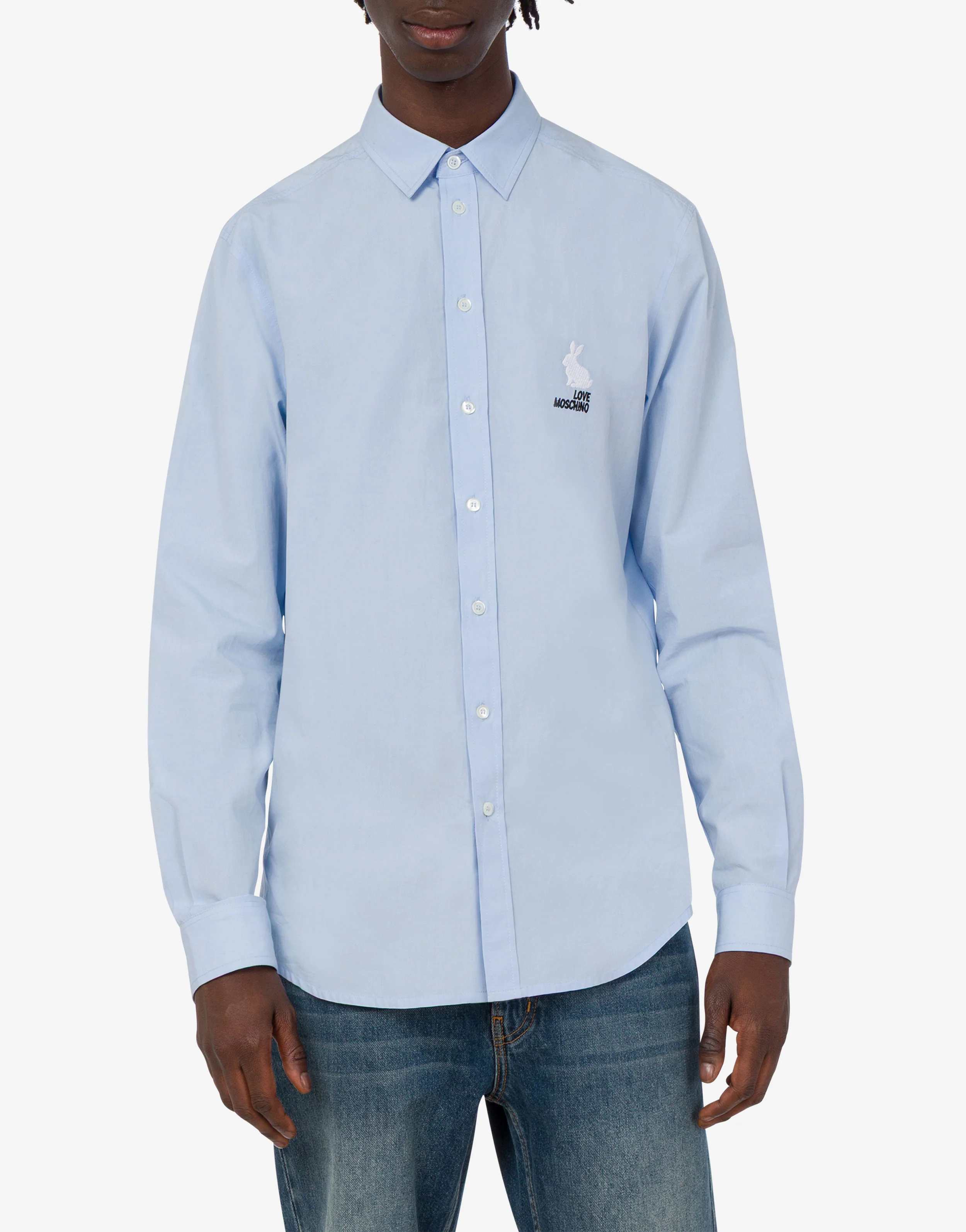 Embroidered cotton poplin shirt - Image 3