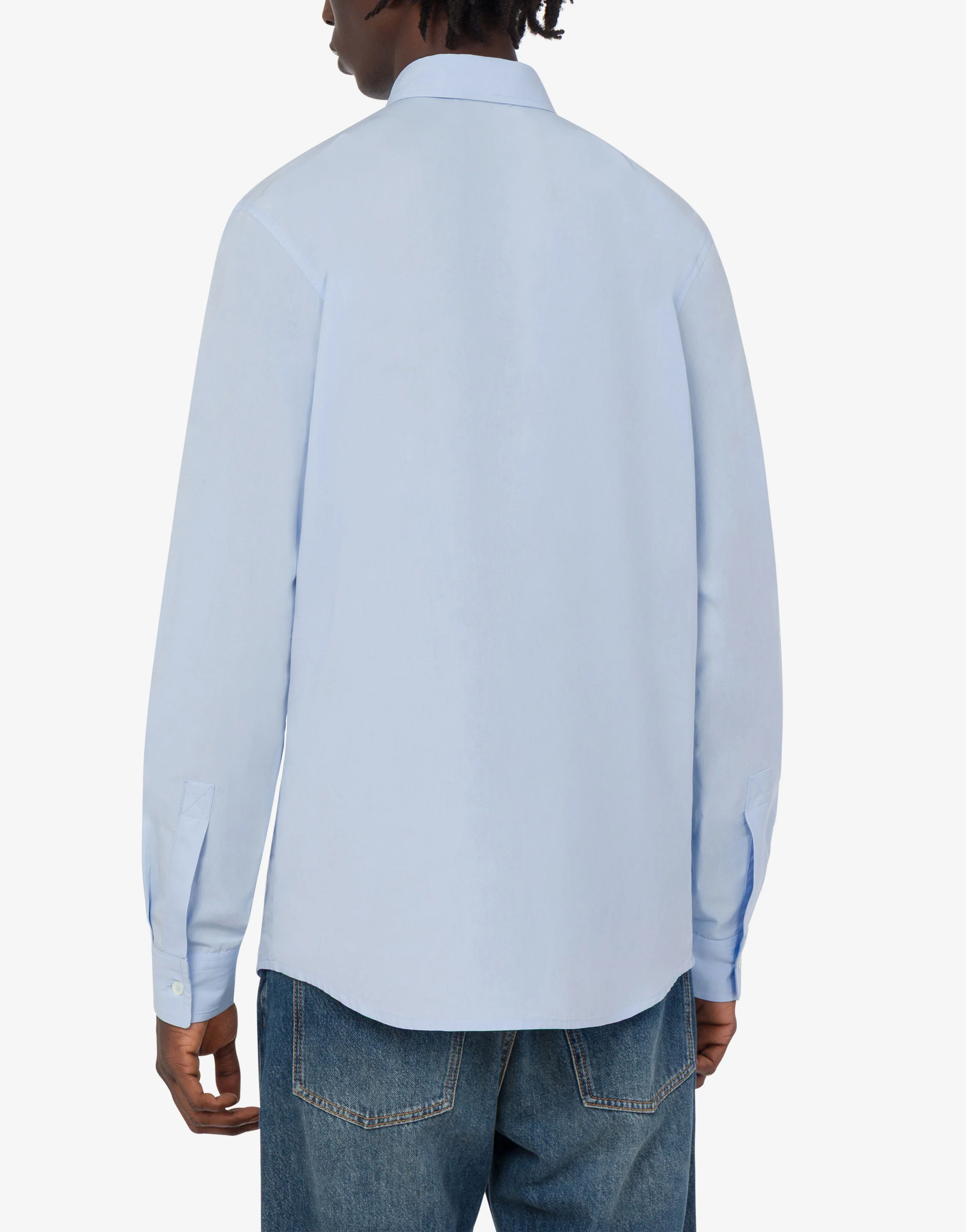 Embroidered cotton poplin shirt - Image 4