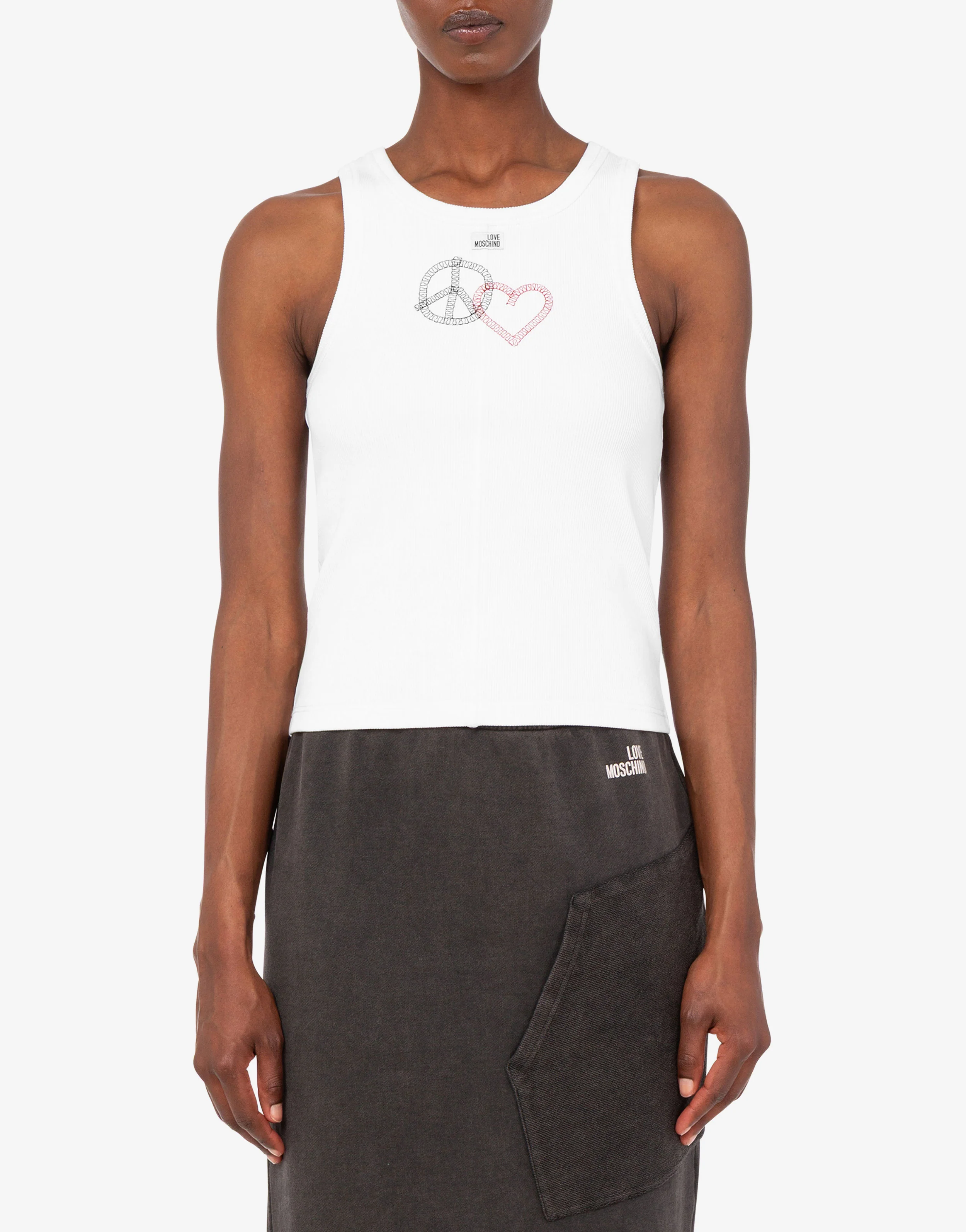 Embroidered stretch cotton top - Image 3