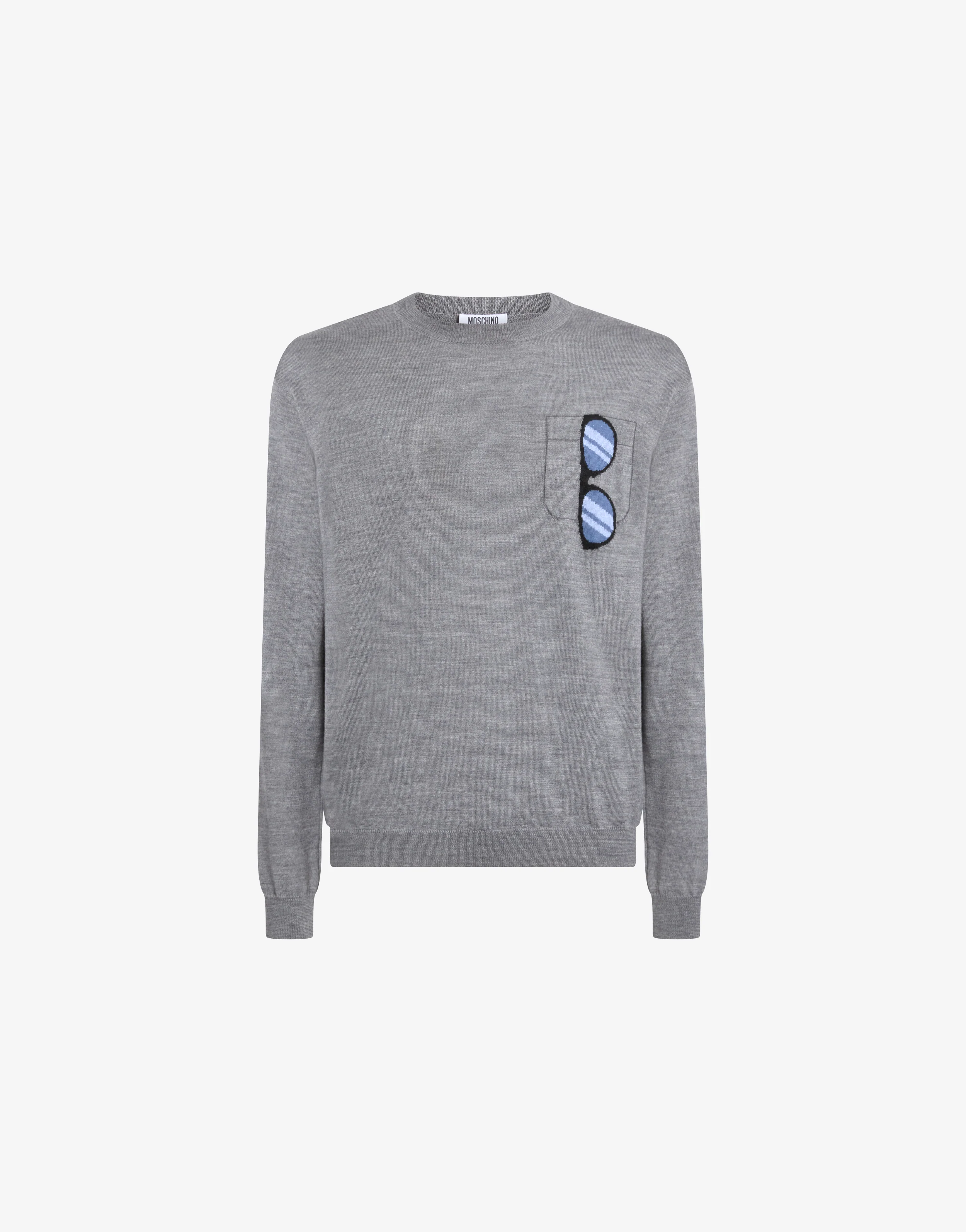 Extra-fine merino wool intarsia sweater - Image 5