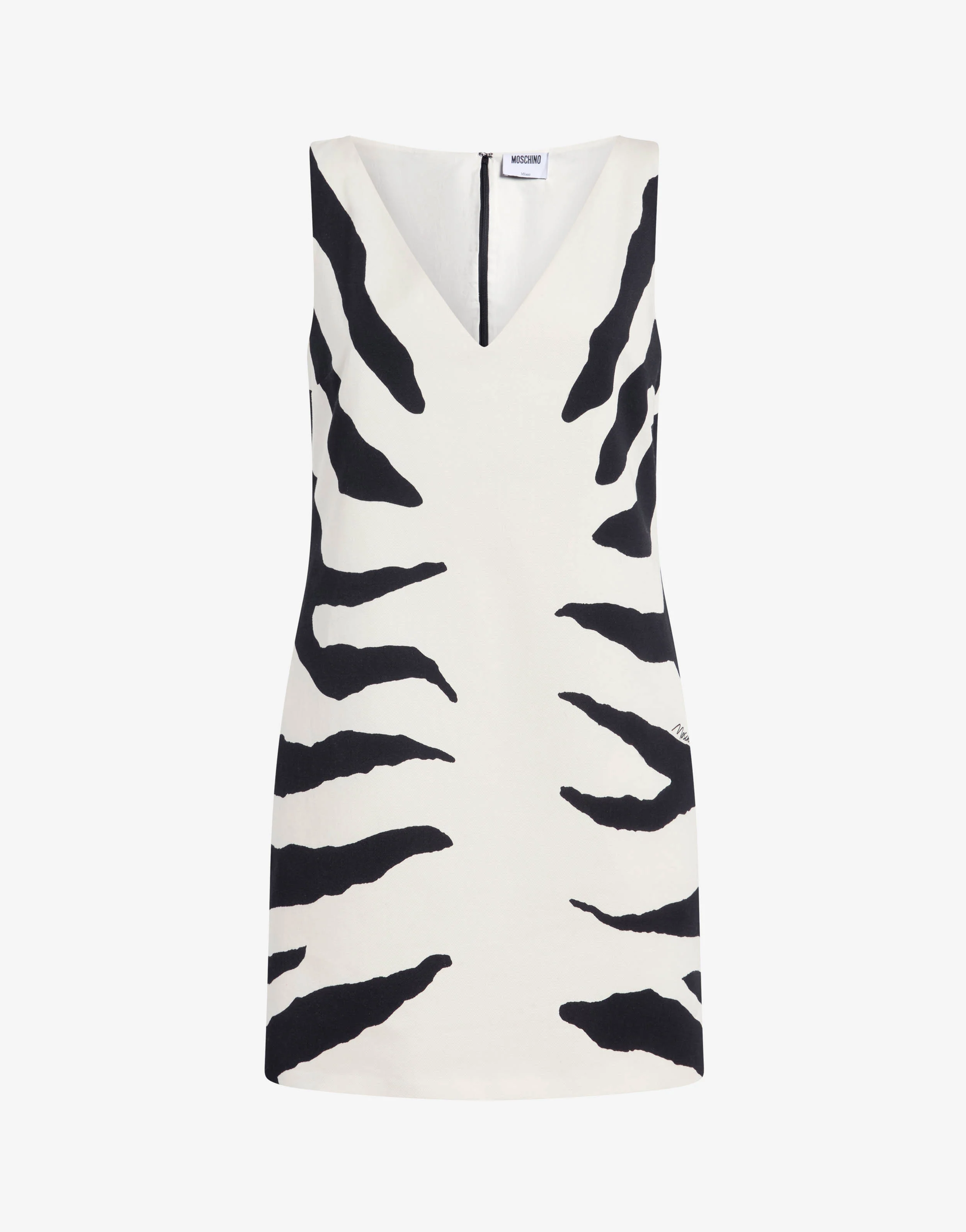 Heavyweight printed cotton dress - Image 4
