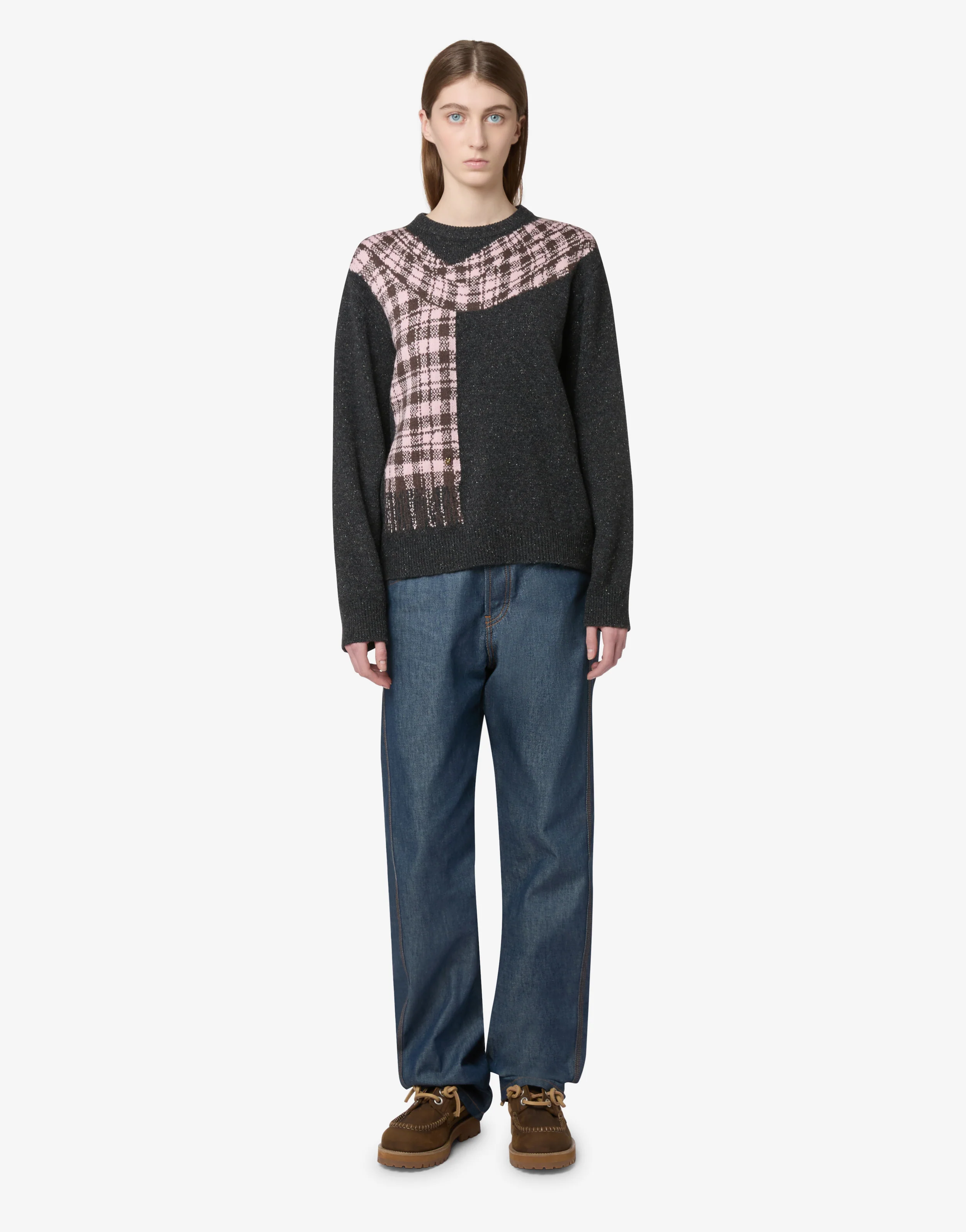 Inlaid wool-and-silk blend pullover - Image 4