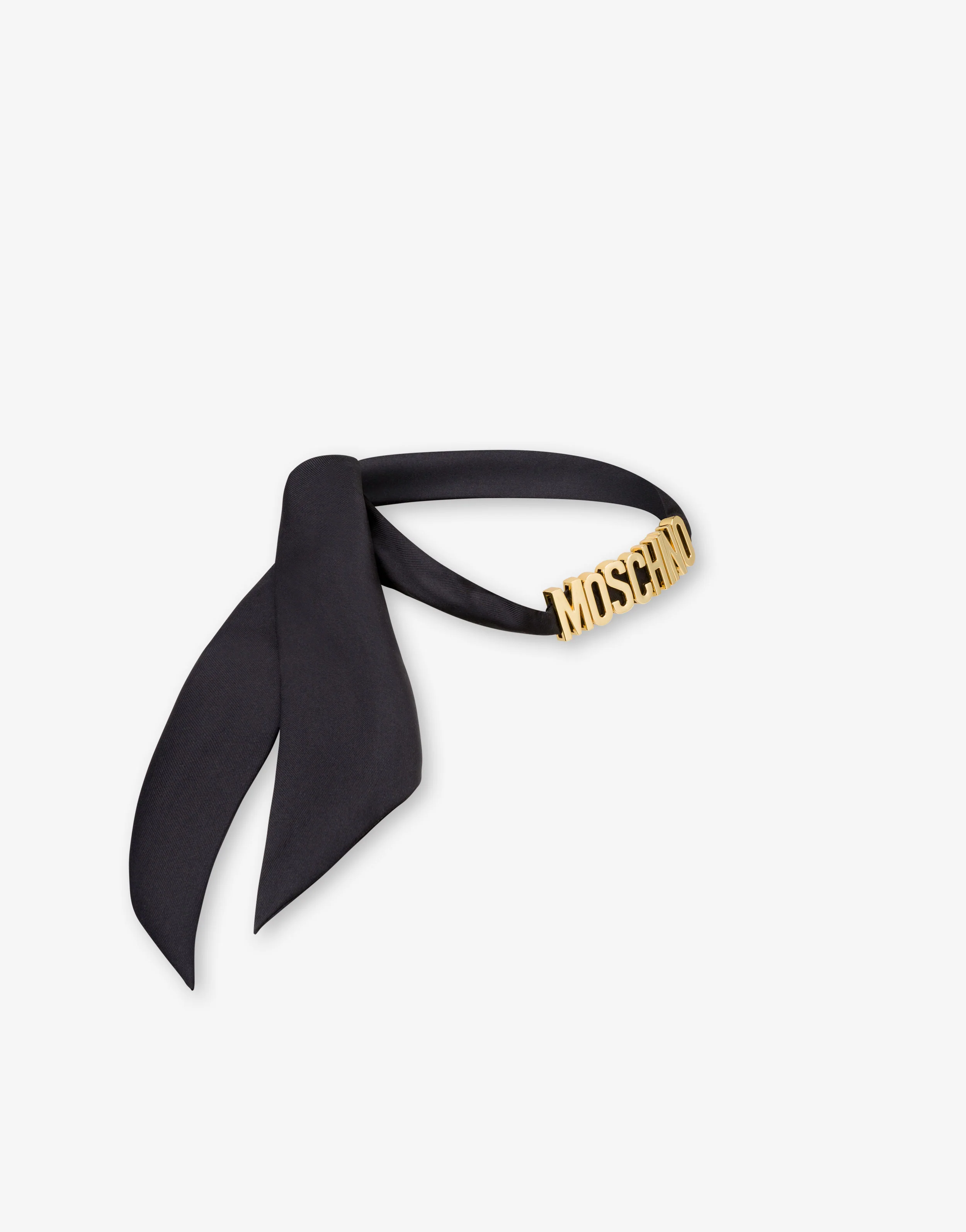 Lettering Logo small silk scarf