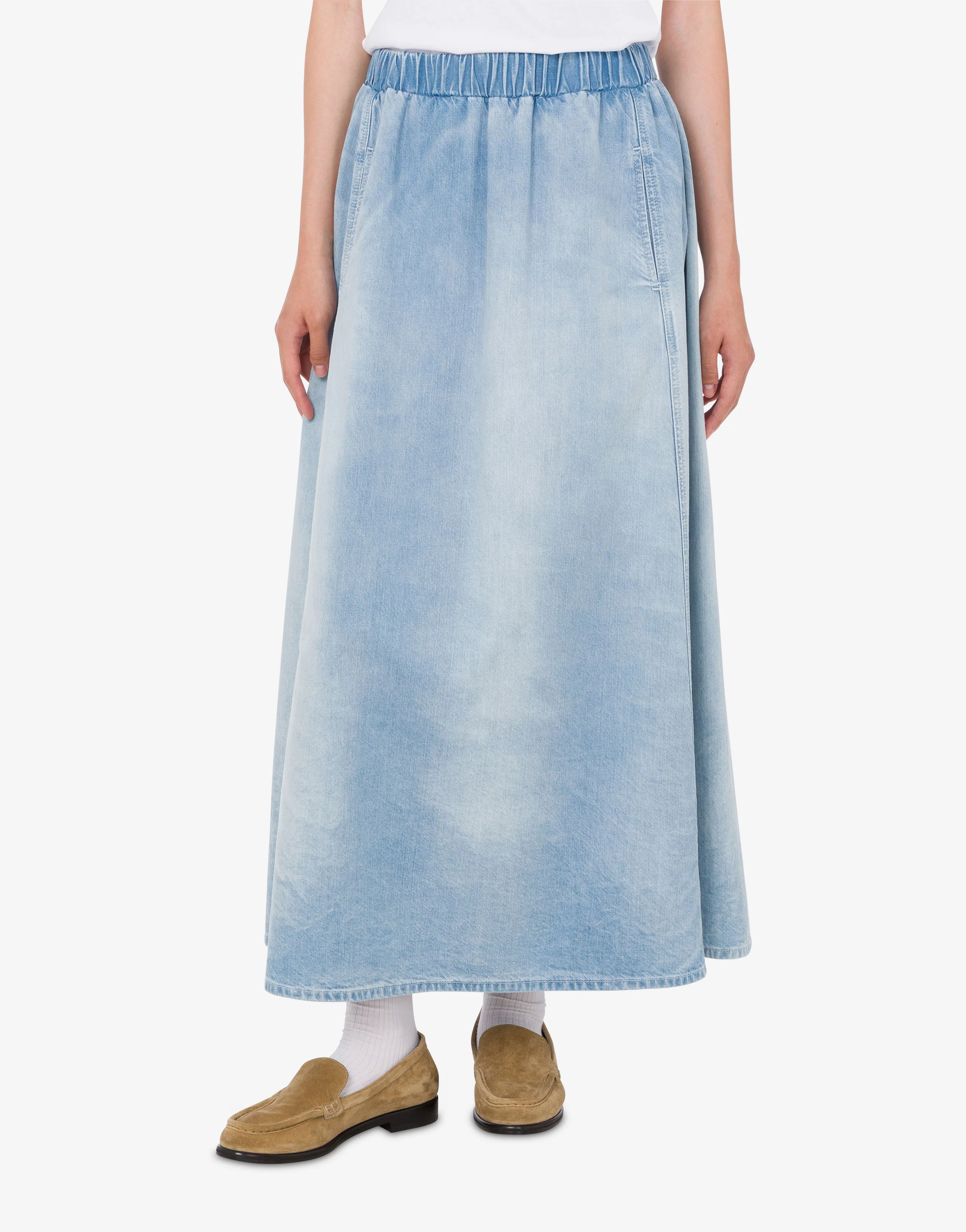 Lightweight cotton denim skirt - Image 2