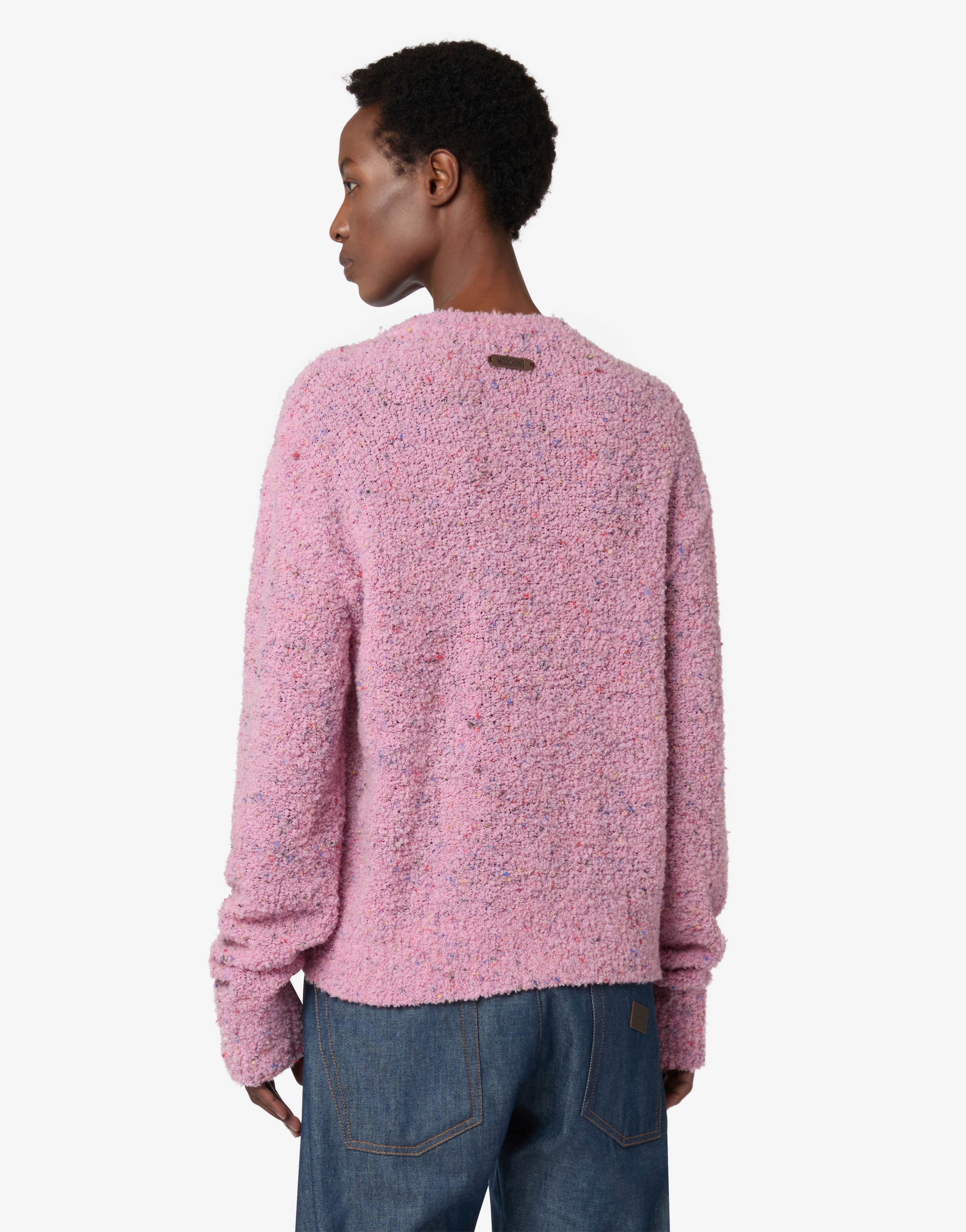 Moschino Teddy Bear Bouclé Wool-Blend Sweater - Image 2