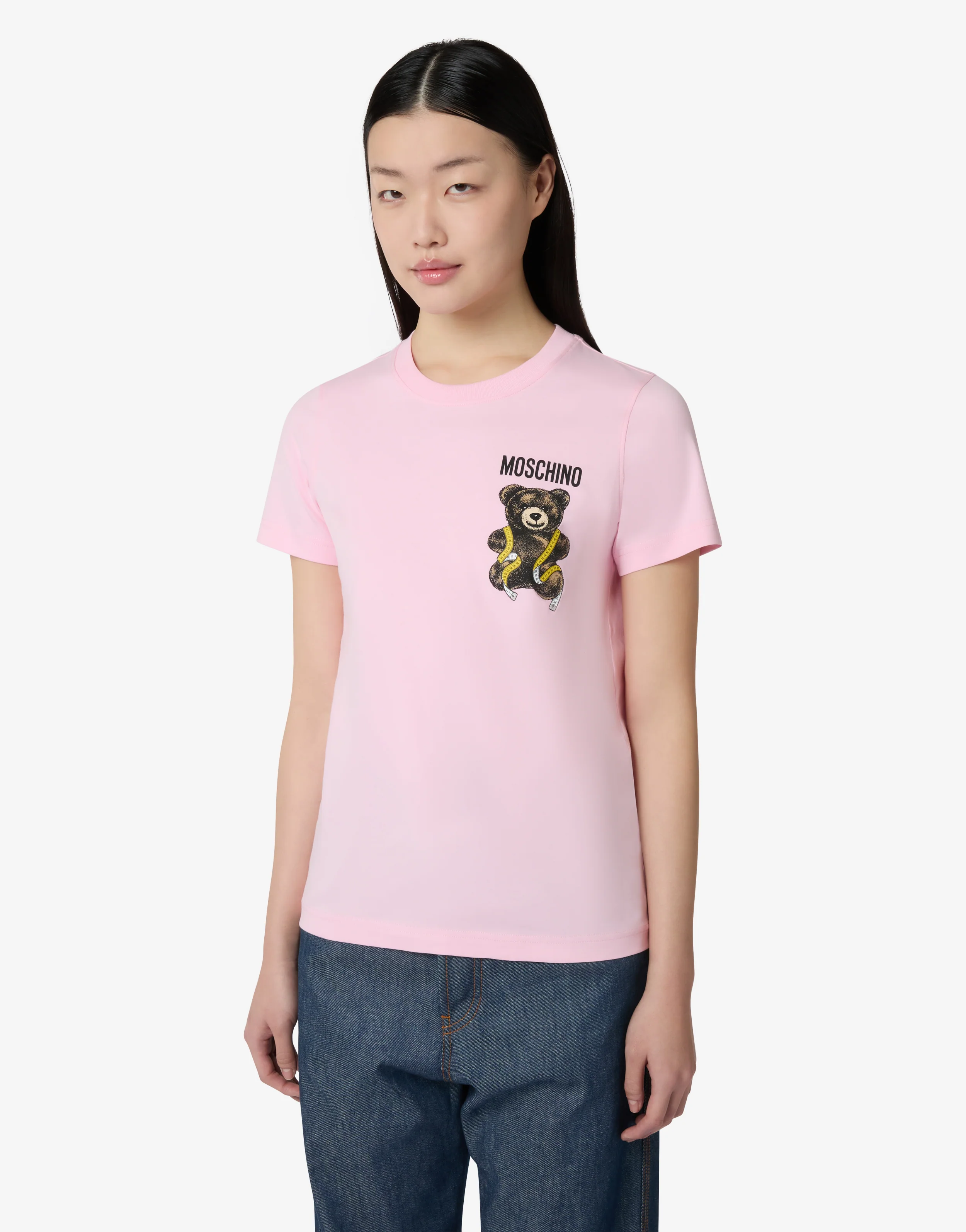 Moschino Teddy Bear Organic Cotton Jersey T-Shirt