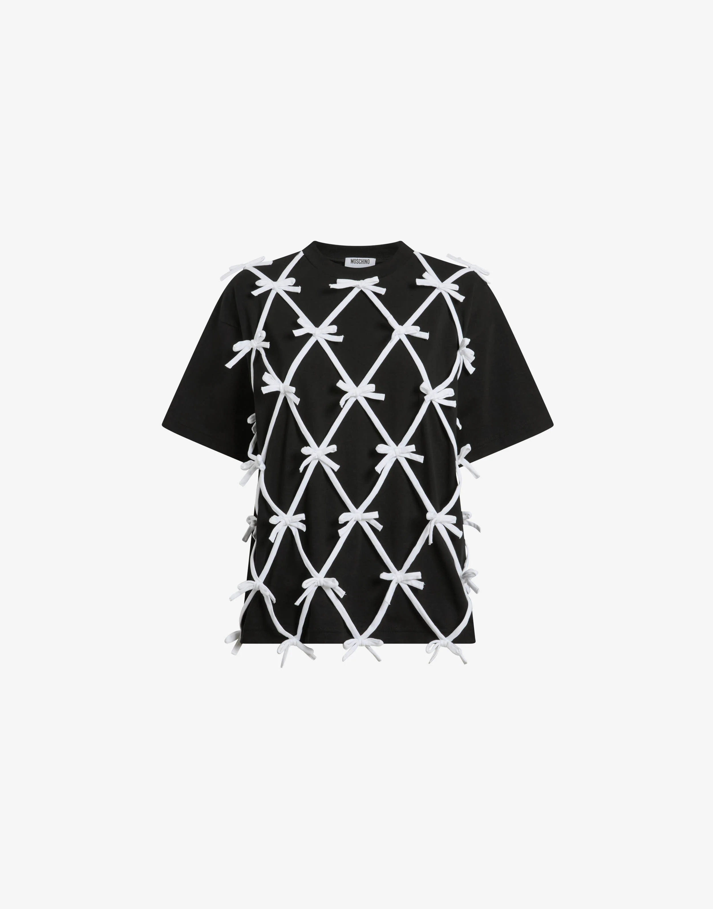 Organic cotton jersey T-shirt with bows - Image 5