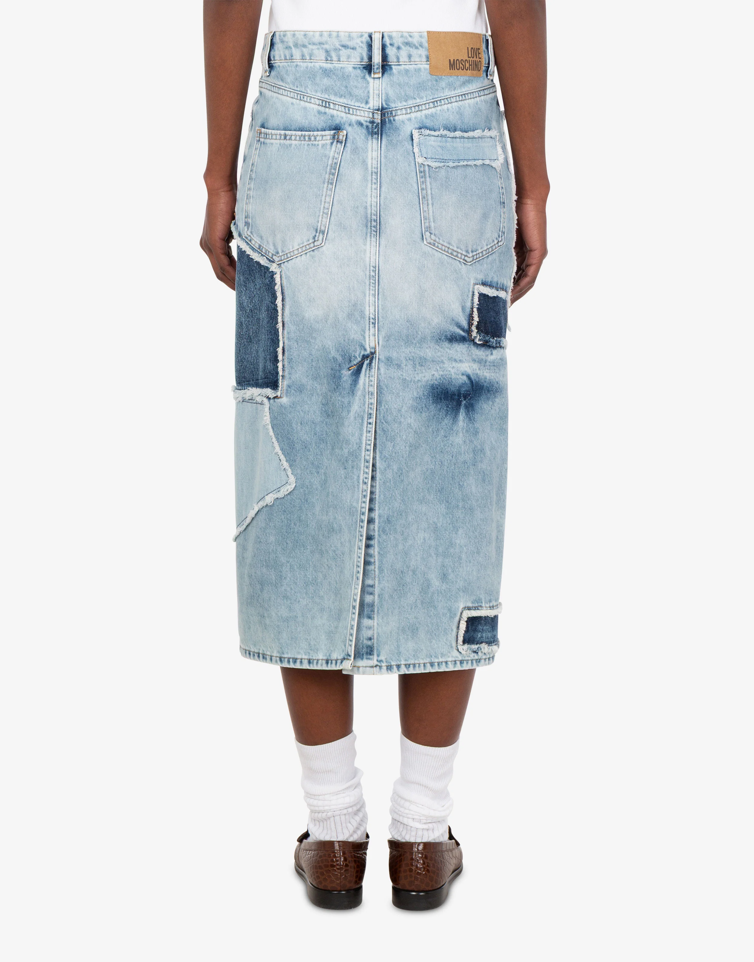 Patchwork denim skirt - Image 4