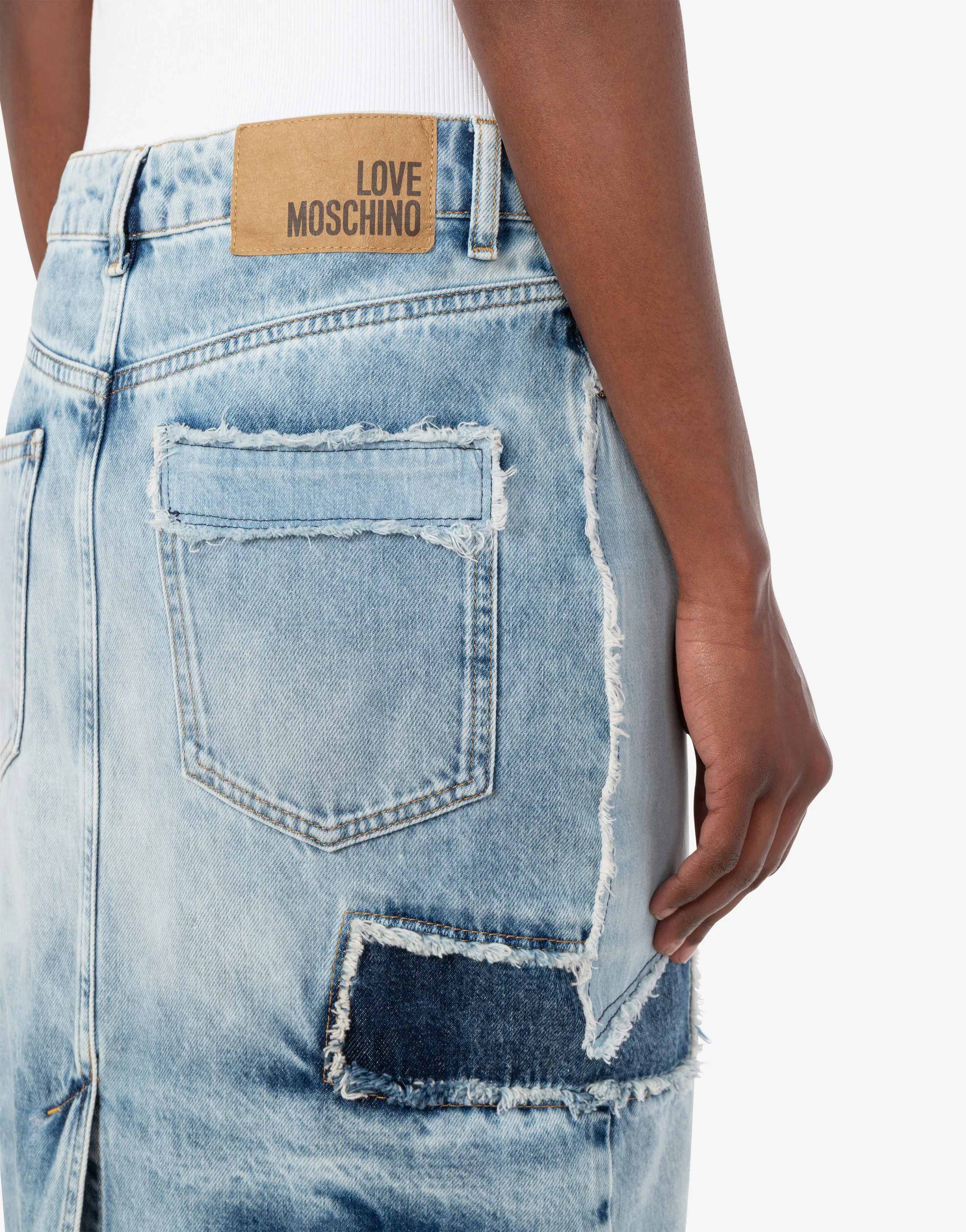 Patchwork denim skirt - Image 5