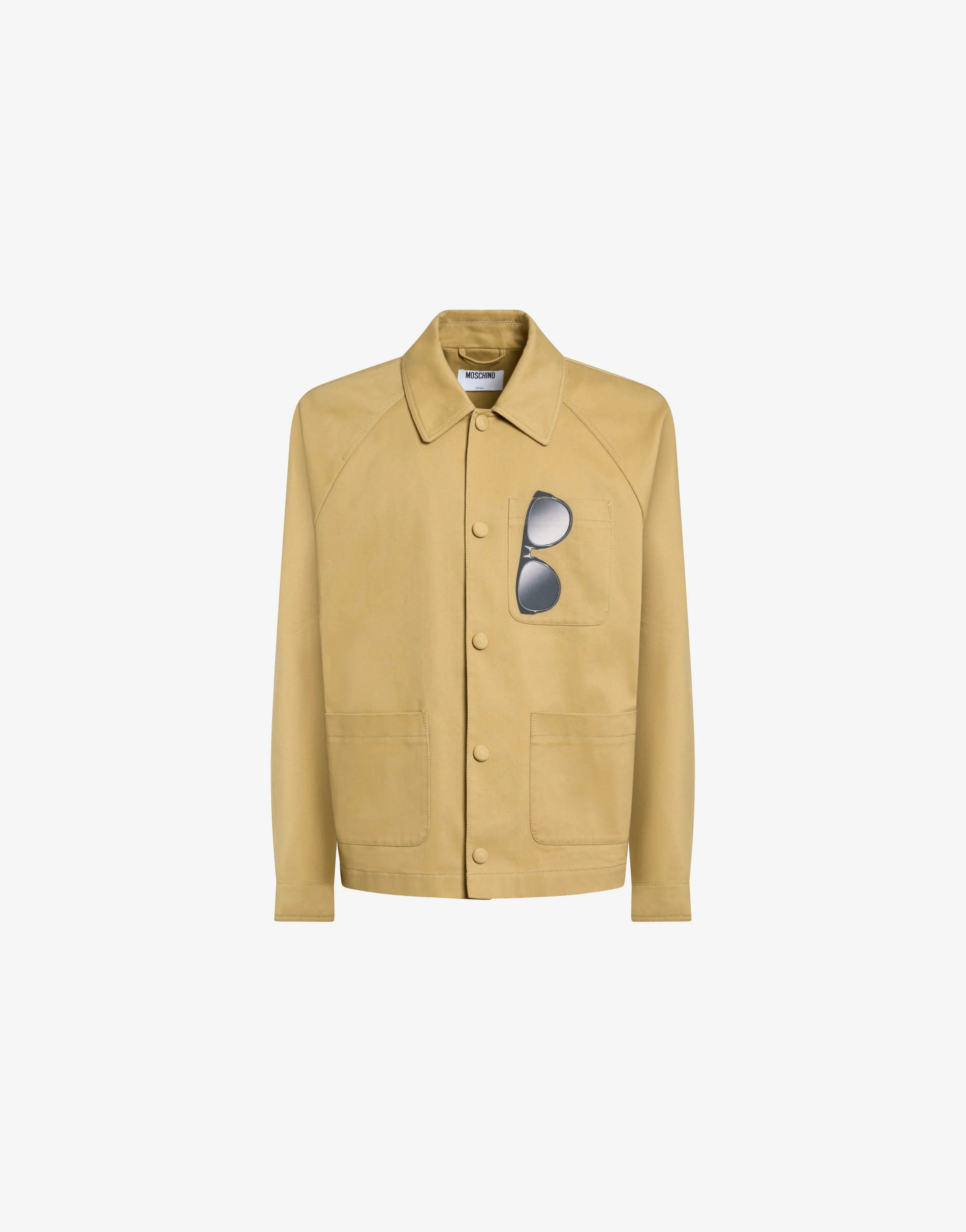 Printed cotton gabardine jacket - Image 4