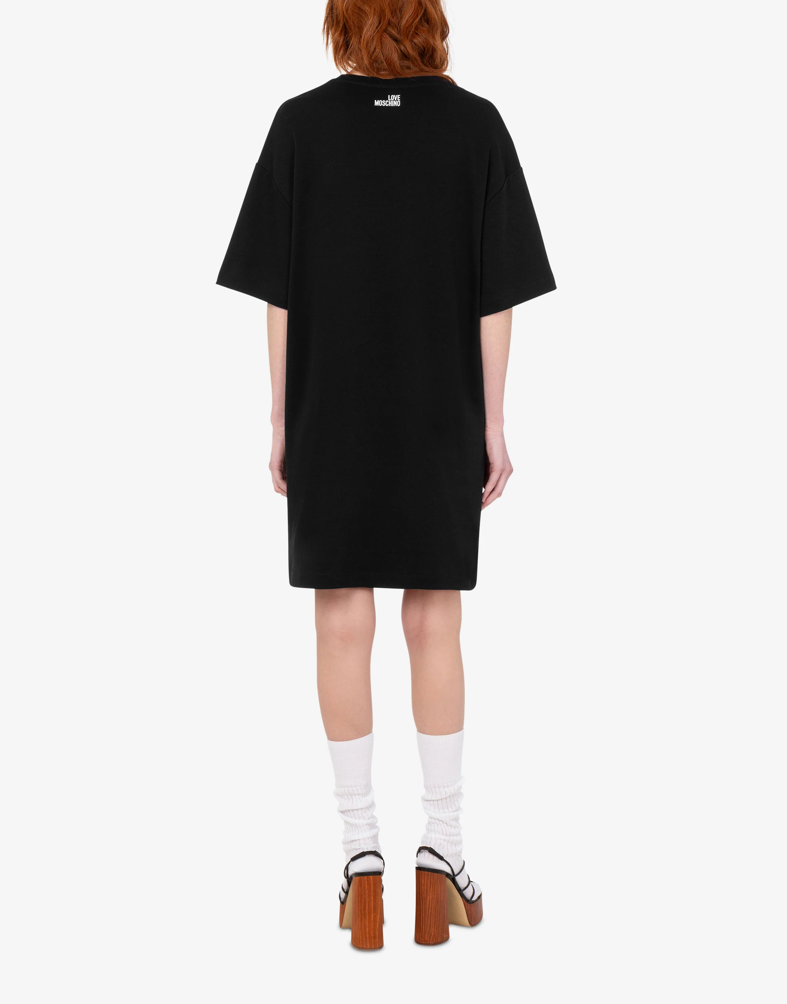 Printed cotton jersey dress - Image 3