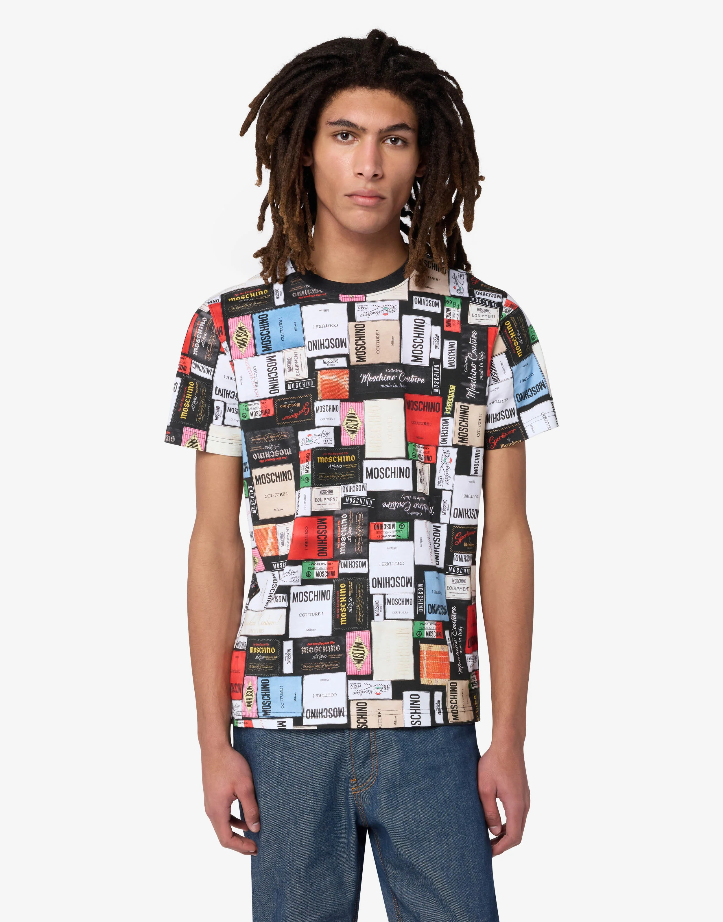 Printed cotton jersey T-shirt