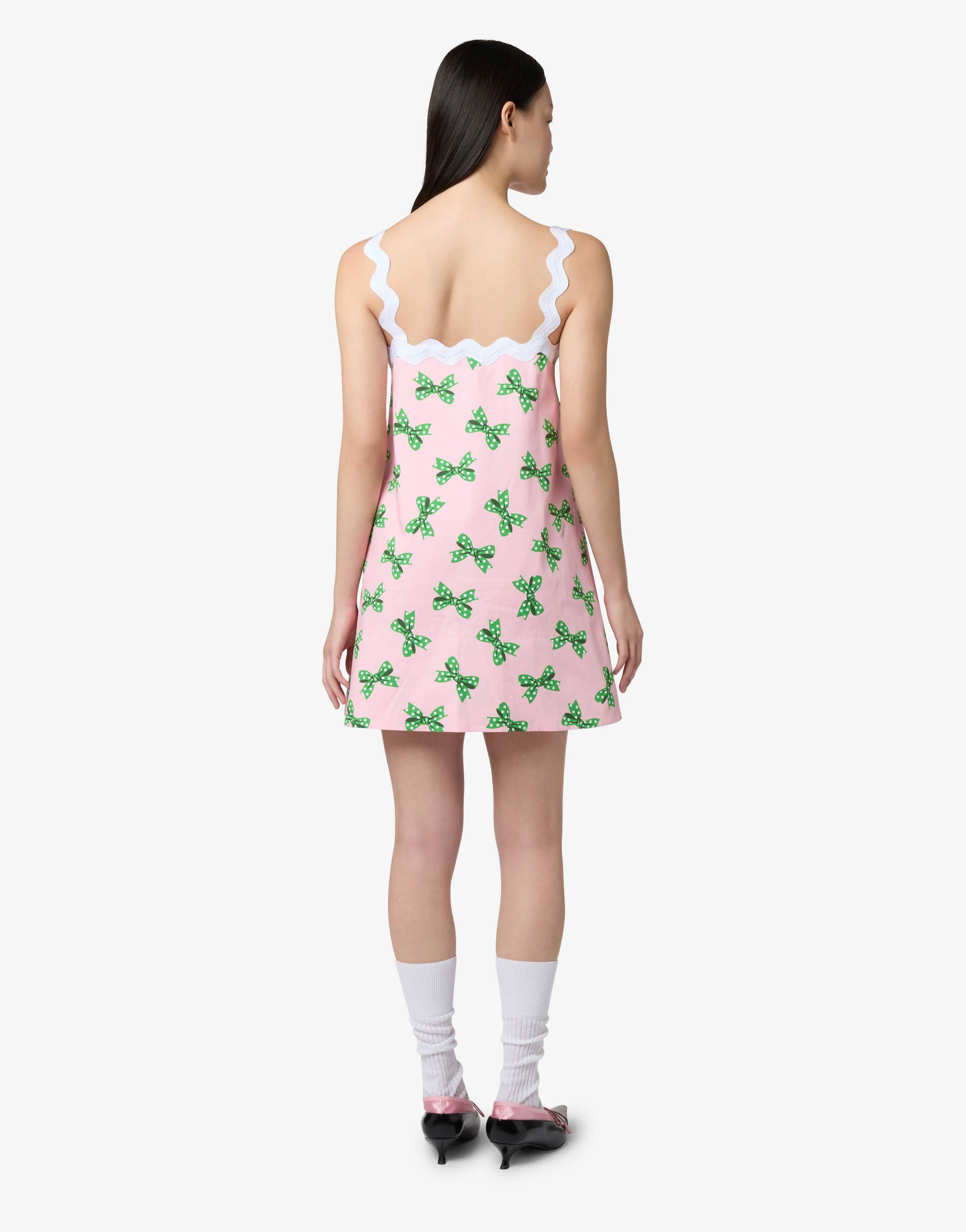 Printed cotton poplin dress - Image 2