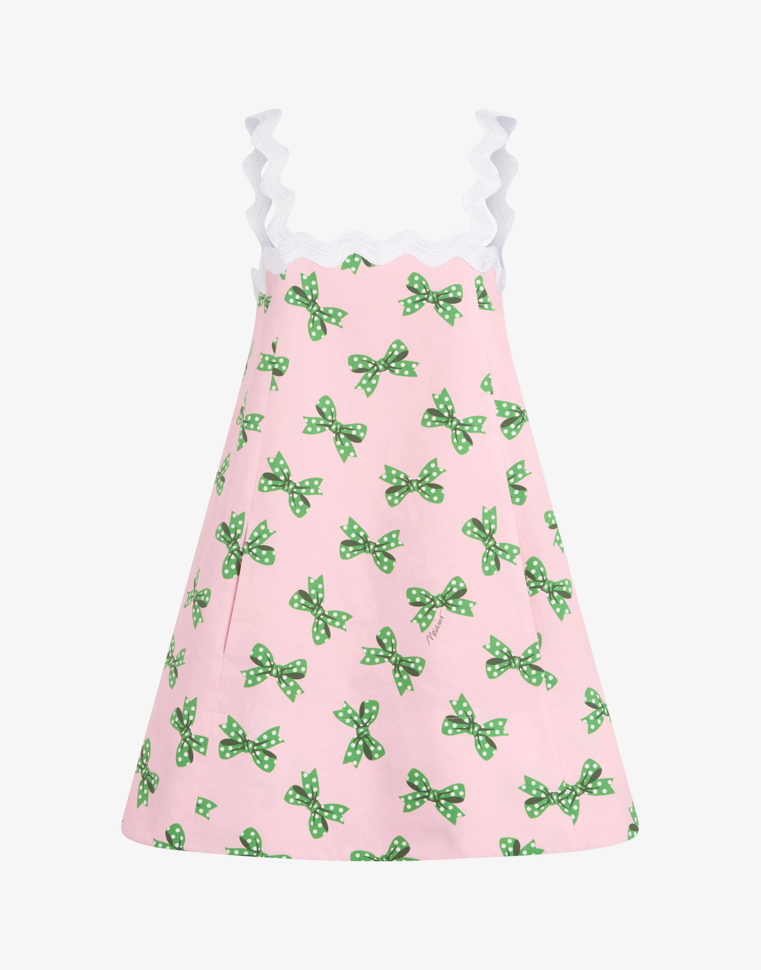 Printed cotton poplin dress - Image 4