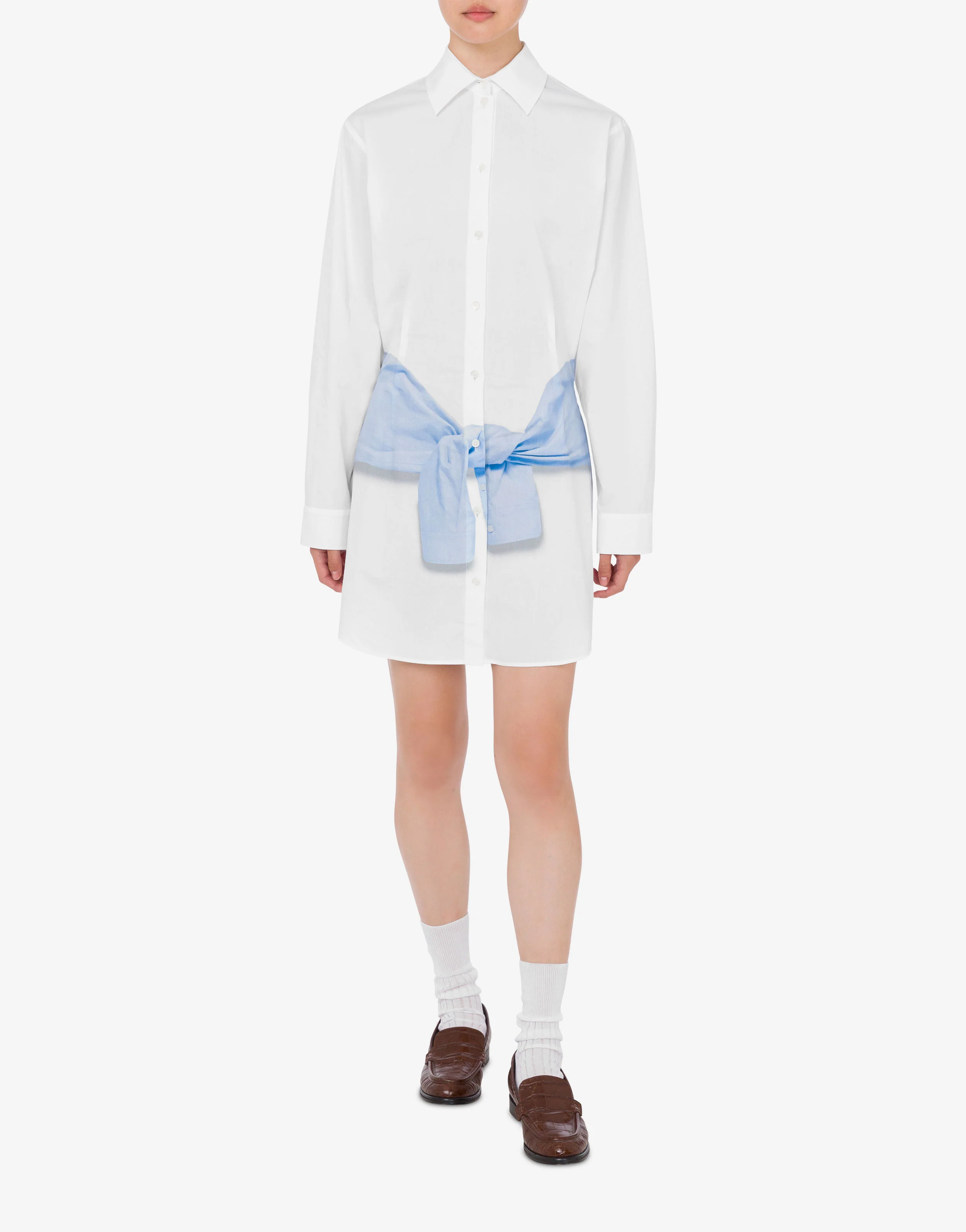 Printed cotton poplin dress - Image 2