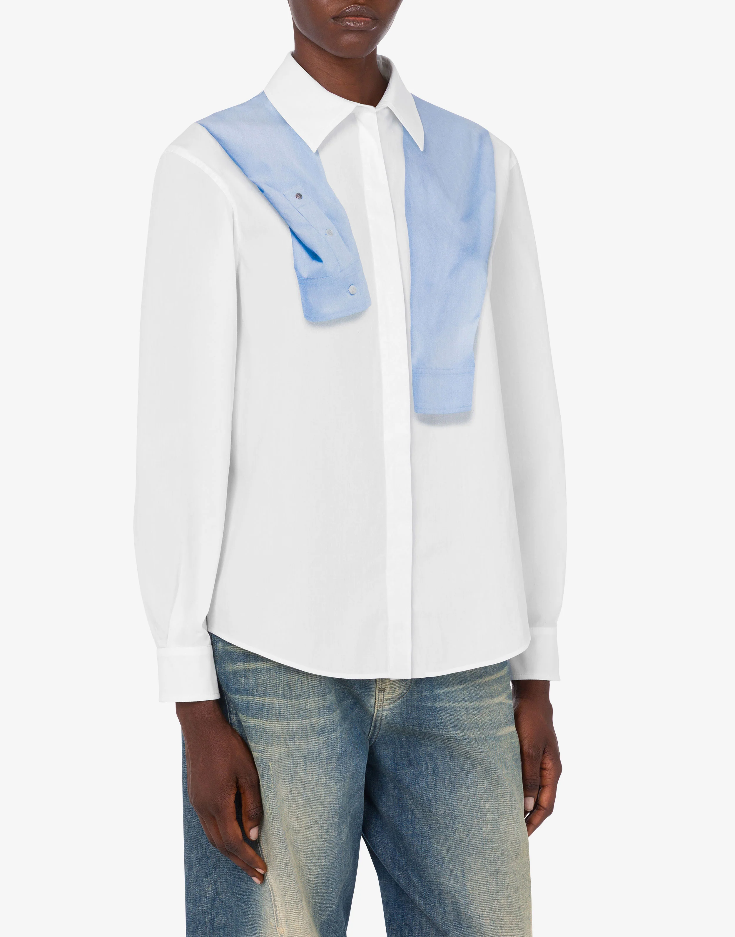 Printed cotton poplin shirt - Image 2