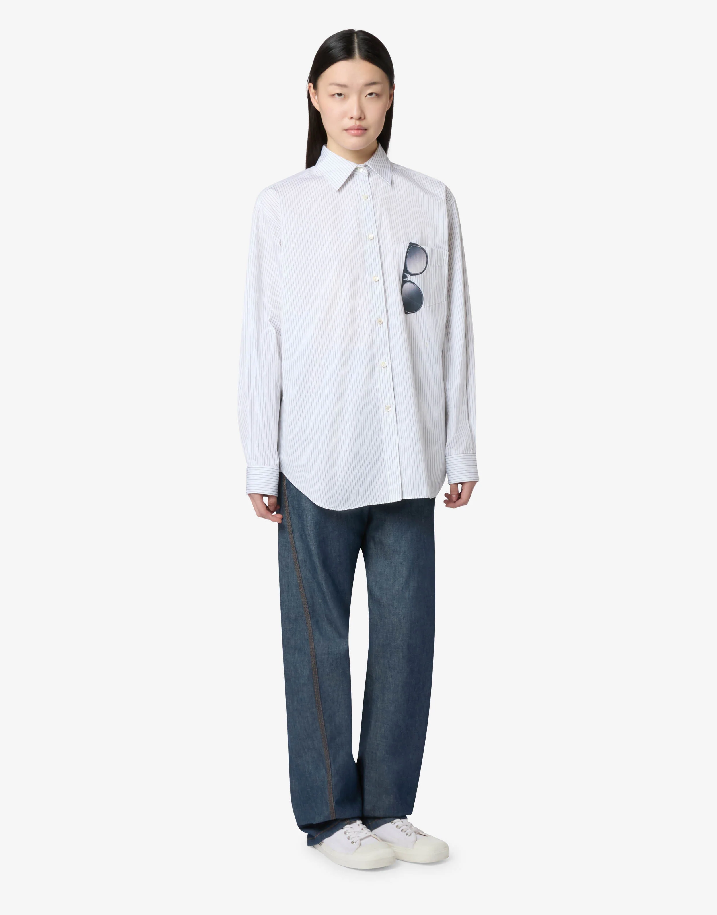 Printed cotton poplin shirt - Image 4