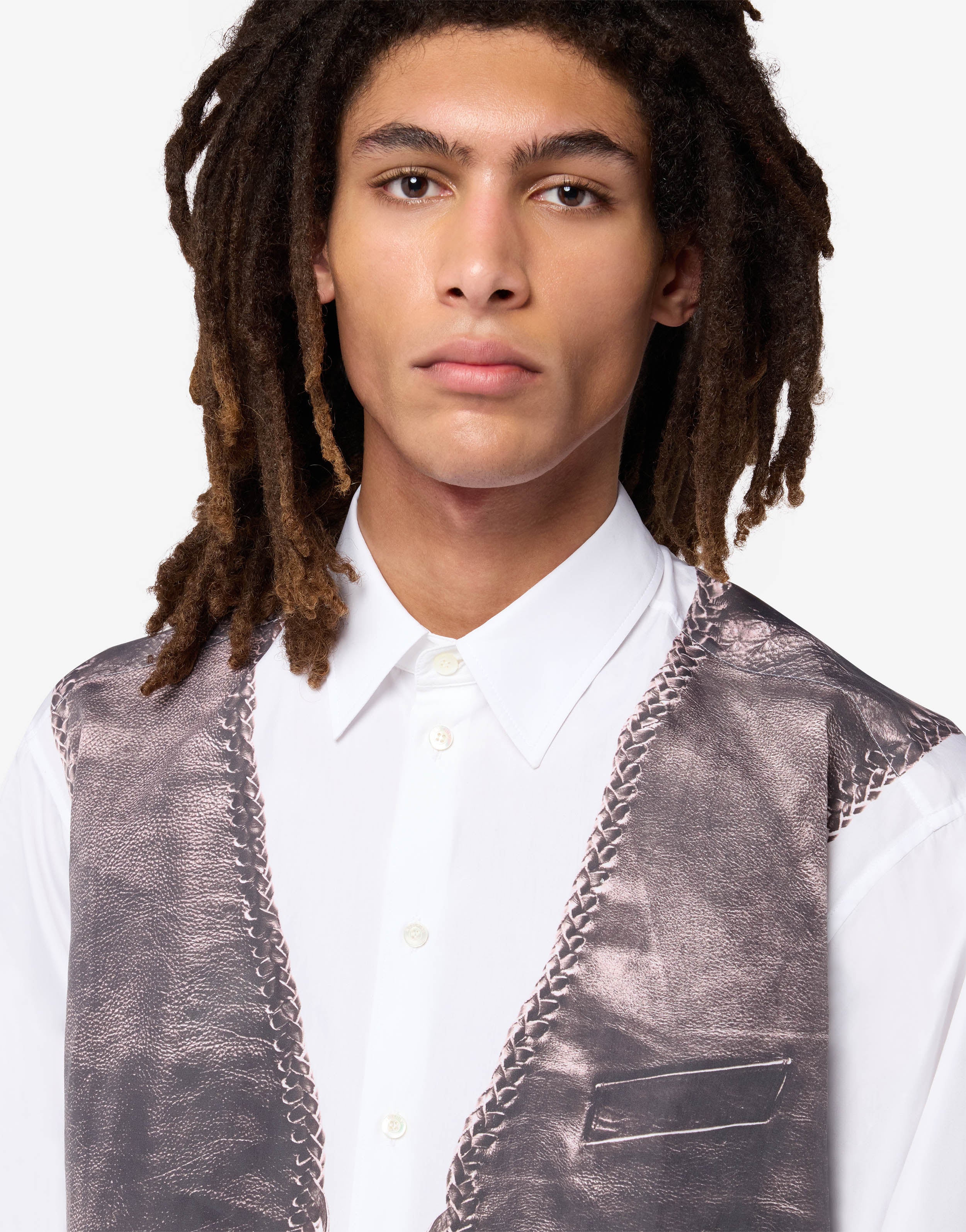 Printed cotton poplin shirt - Image 3
