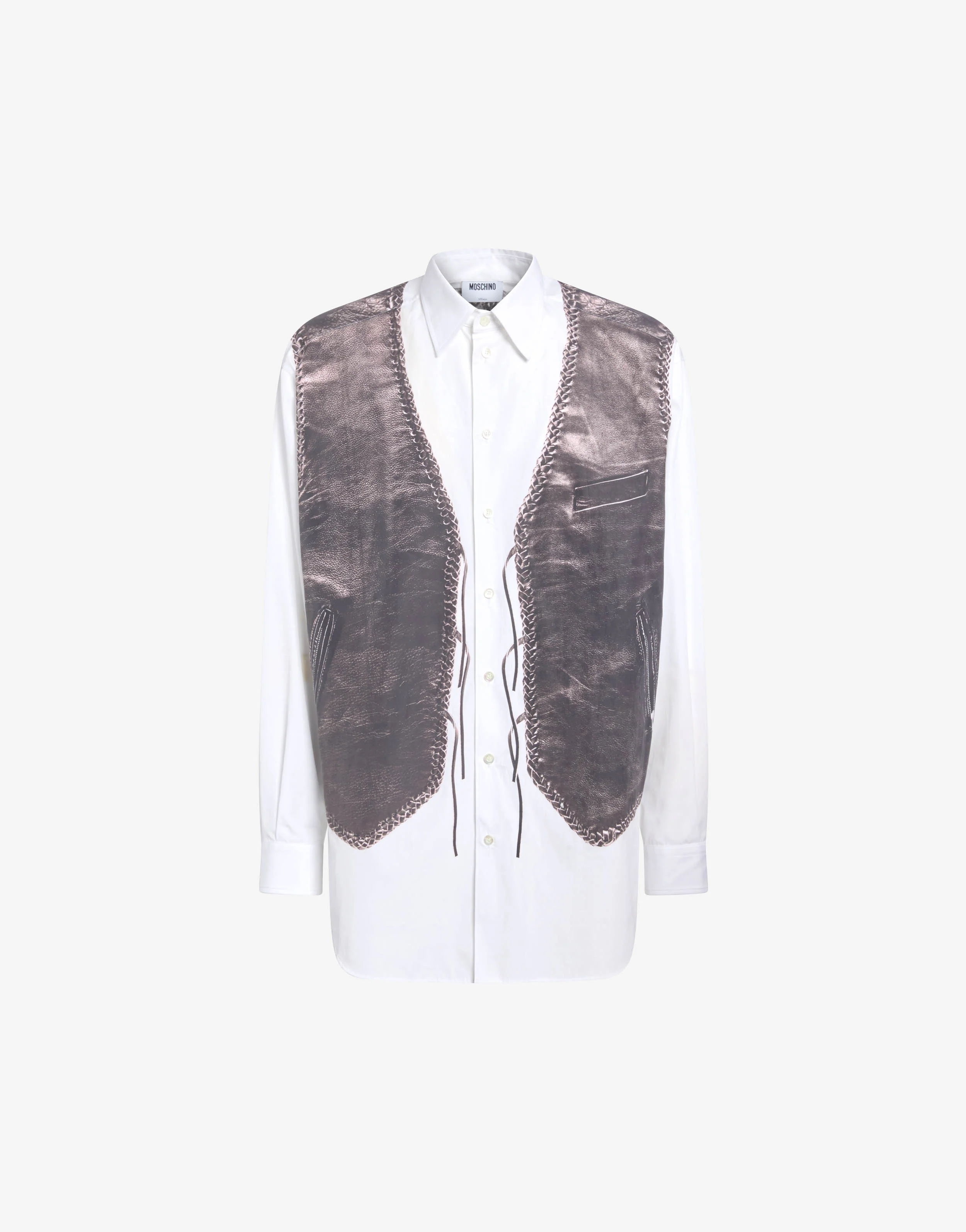 Printed cotton poplin shirt - Image 5
