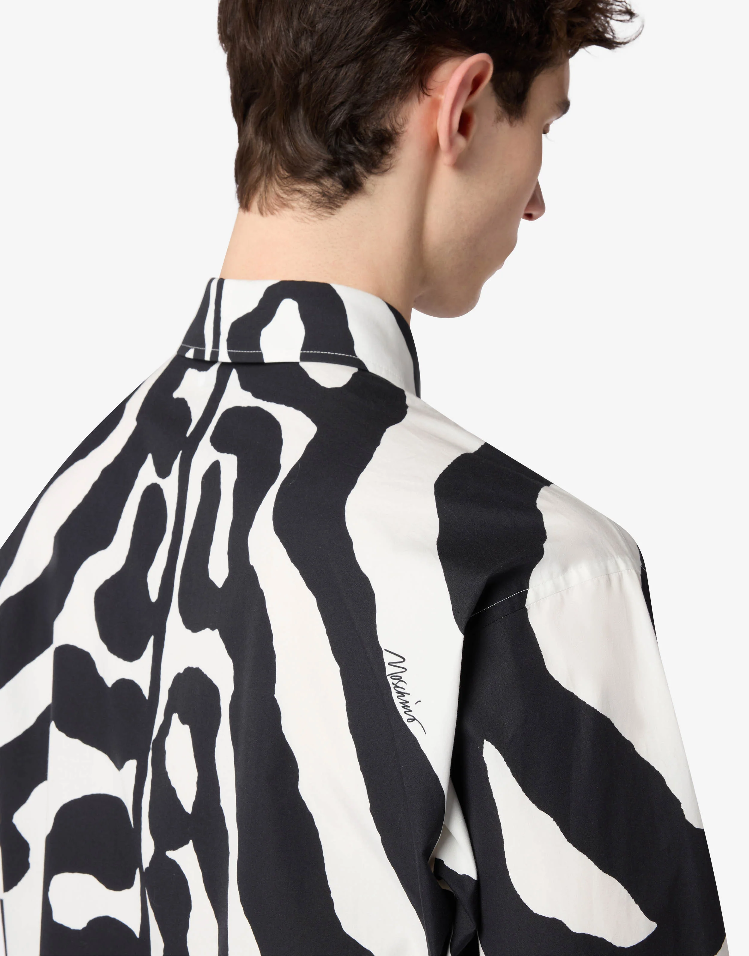 Printed cotton poplin shirt - Image 3