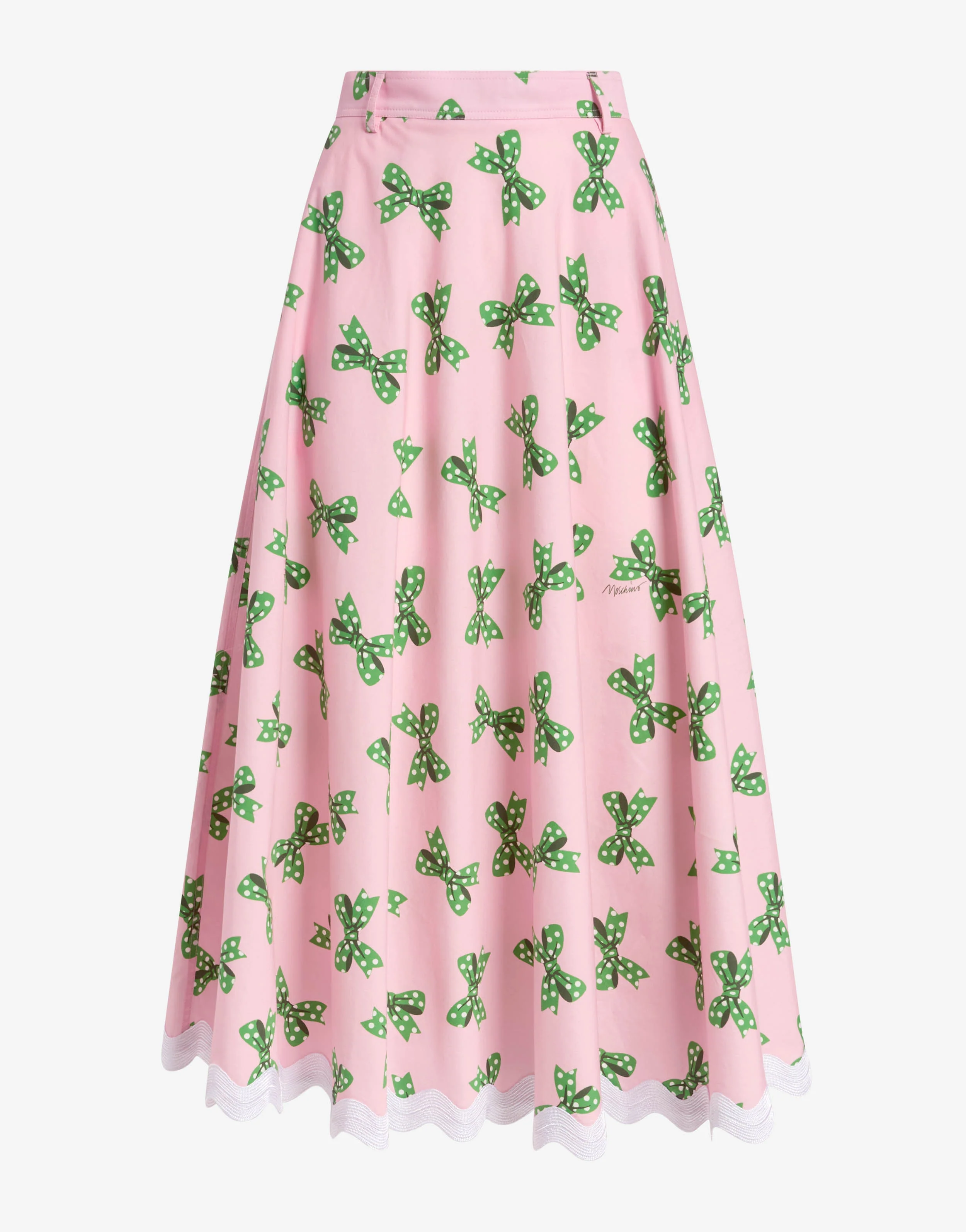 Printed cotton poplin skirt - Image 5
