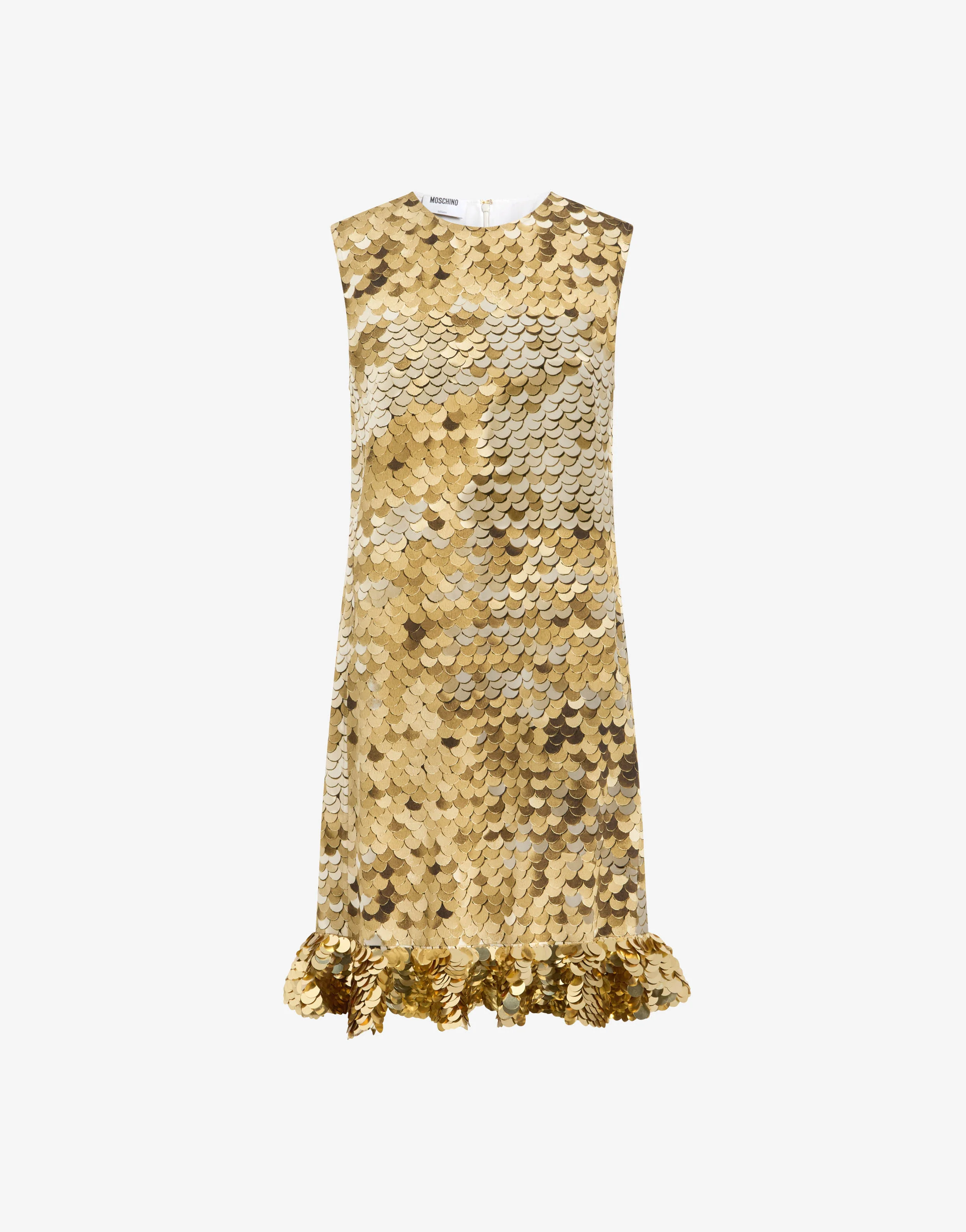 Printed crepe de chine dress - Image 4