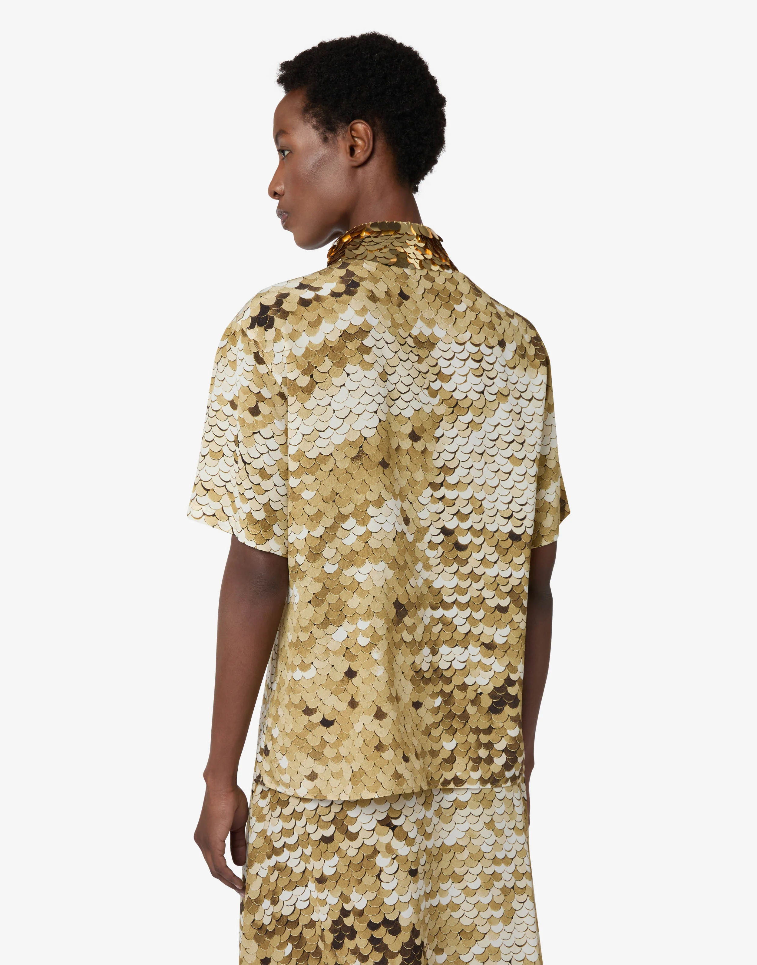 Printed crepe de chine shirt - Image 2