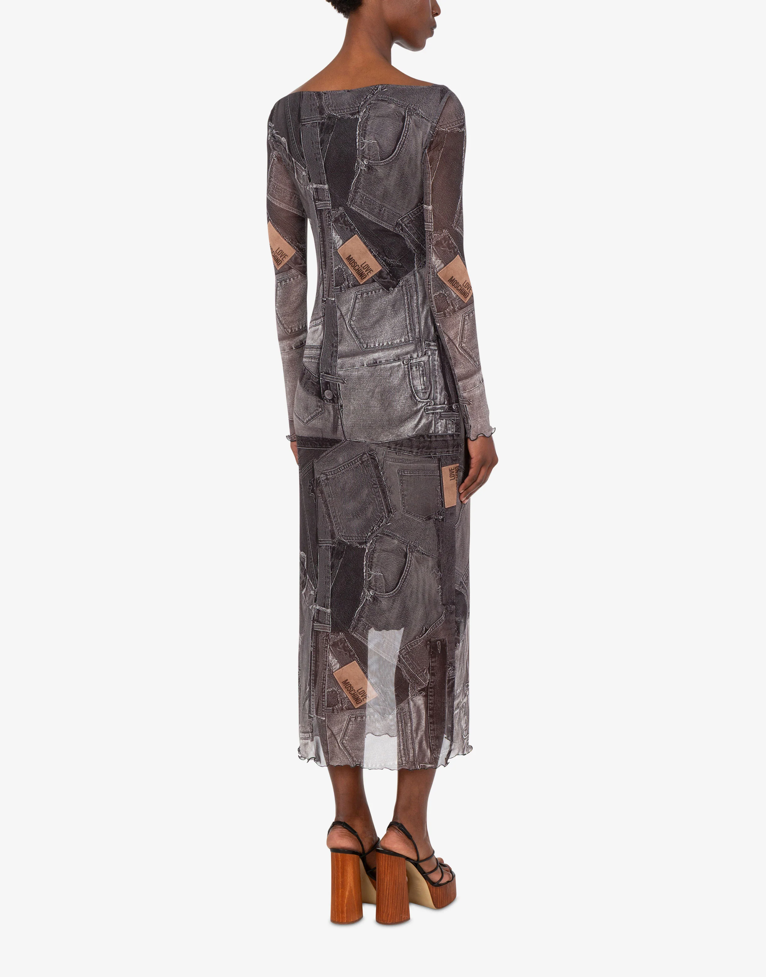 Printed mesh dress - Image 3
