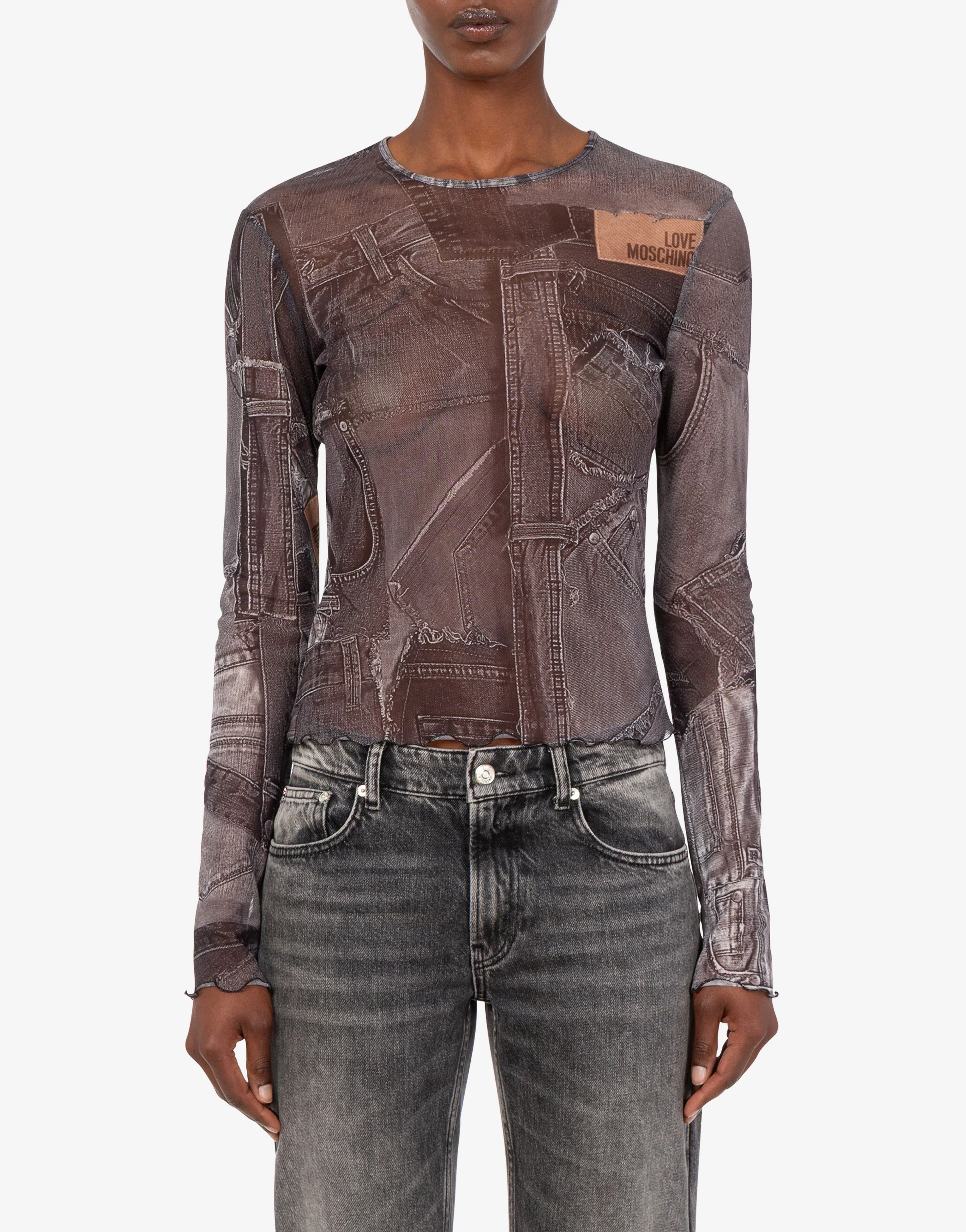 Printed mesh T-shirt - Image 3