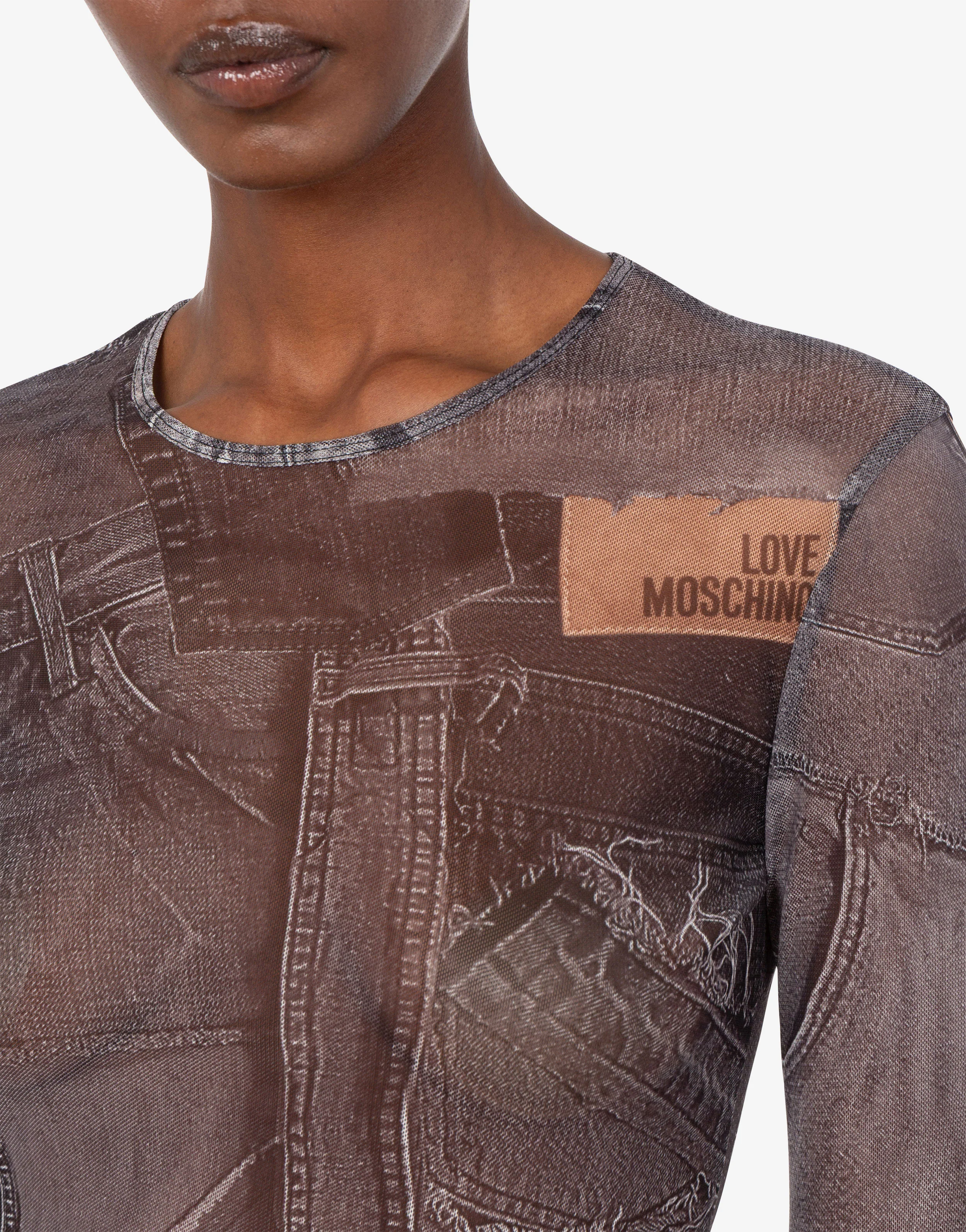 Printed mesh T-shirt - Image 5