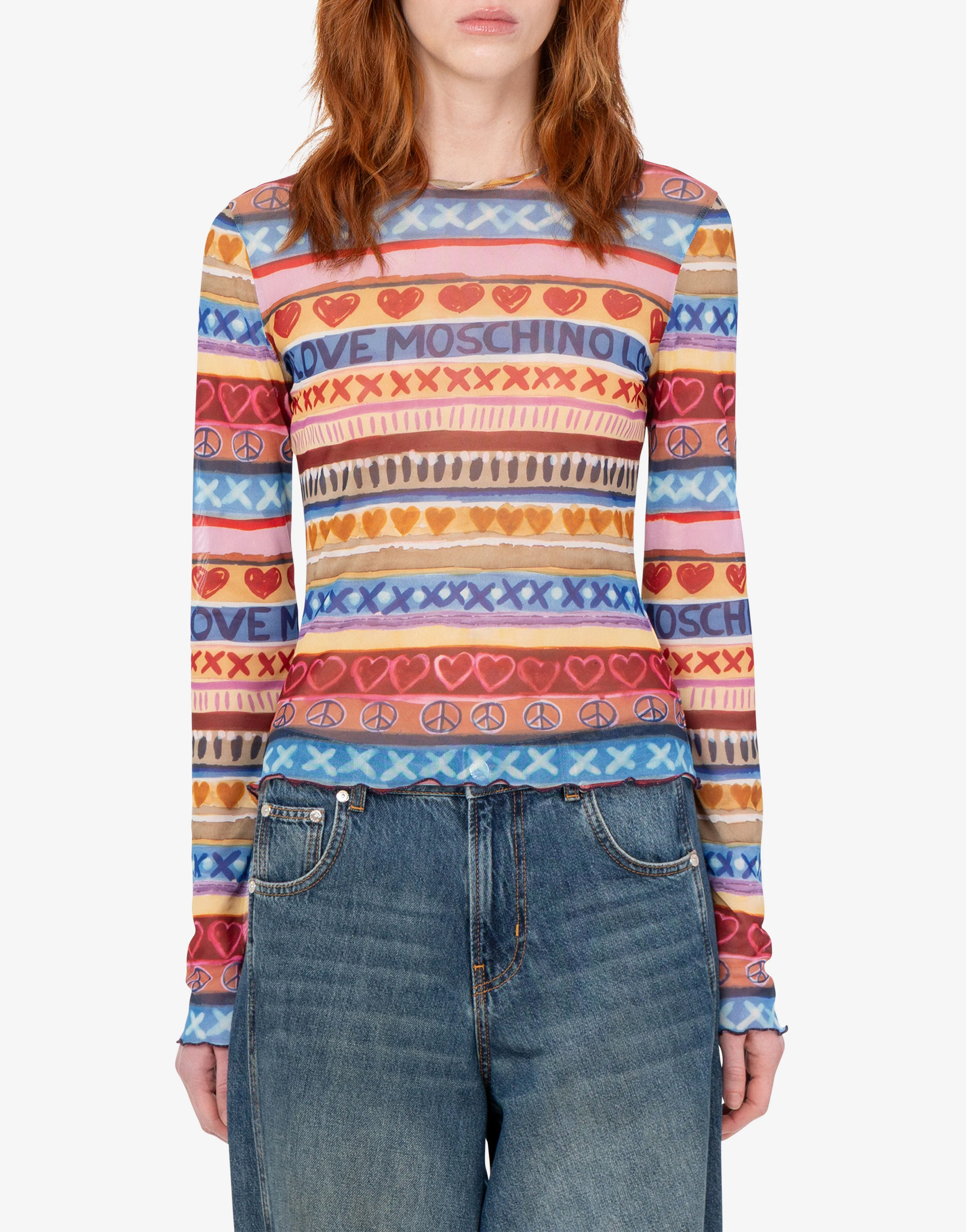 Printed mesh T-shirt - Image 3