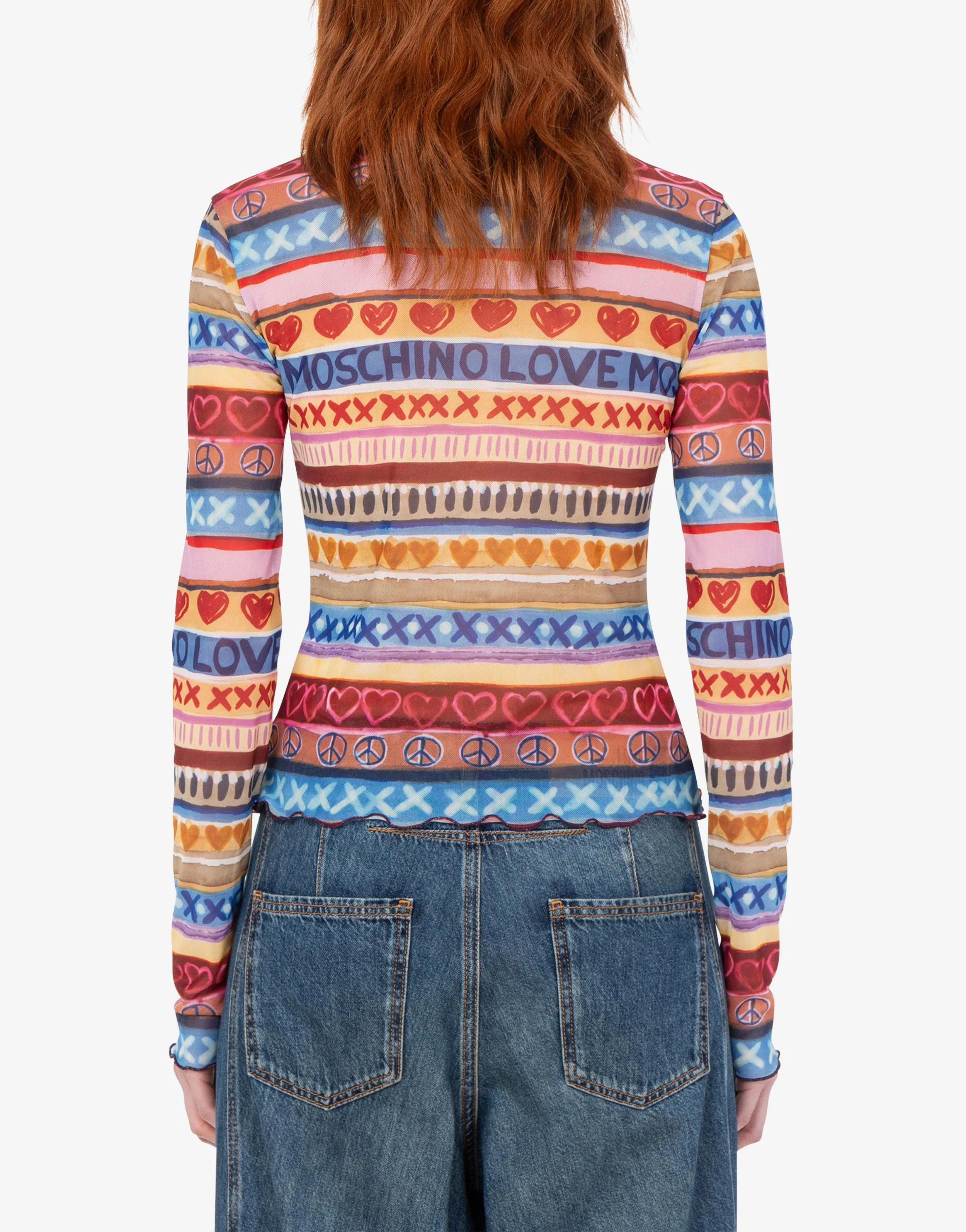 Printed mesh T-shirt - Image 4