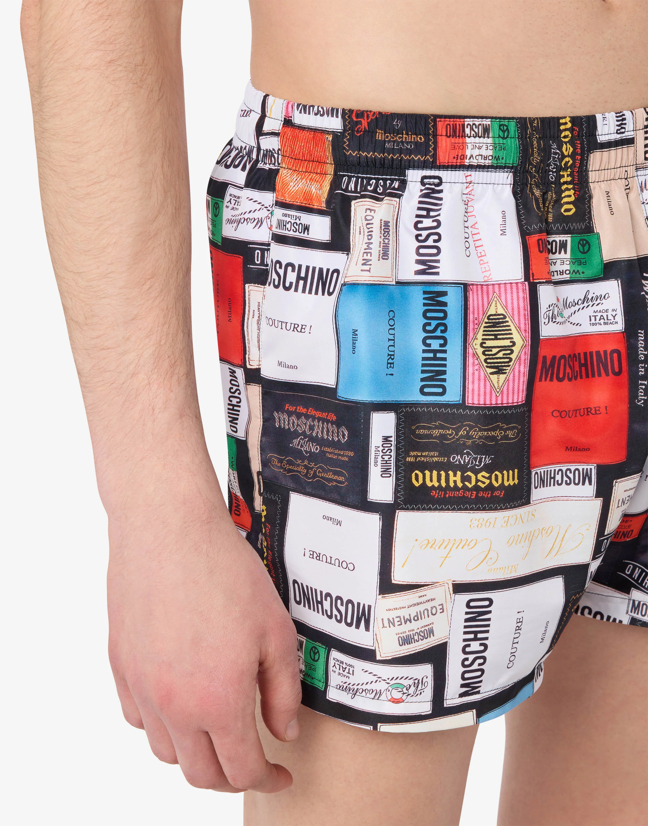 Printed nylon swim briefs - Image 3
