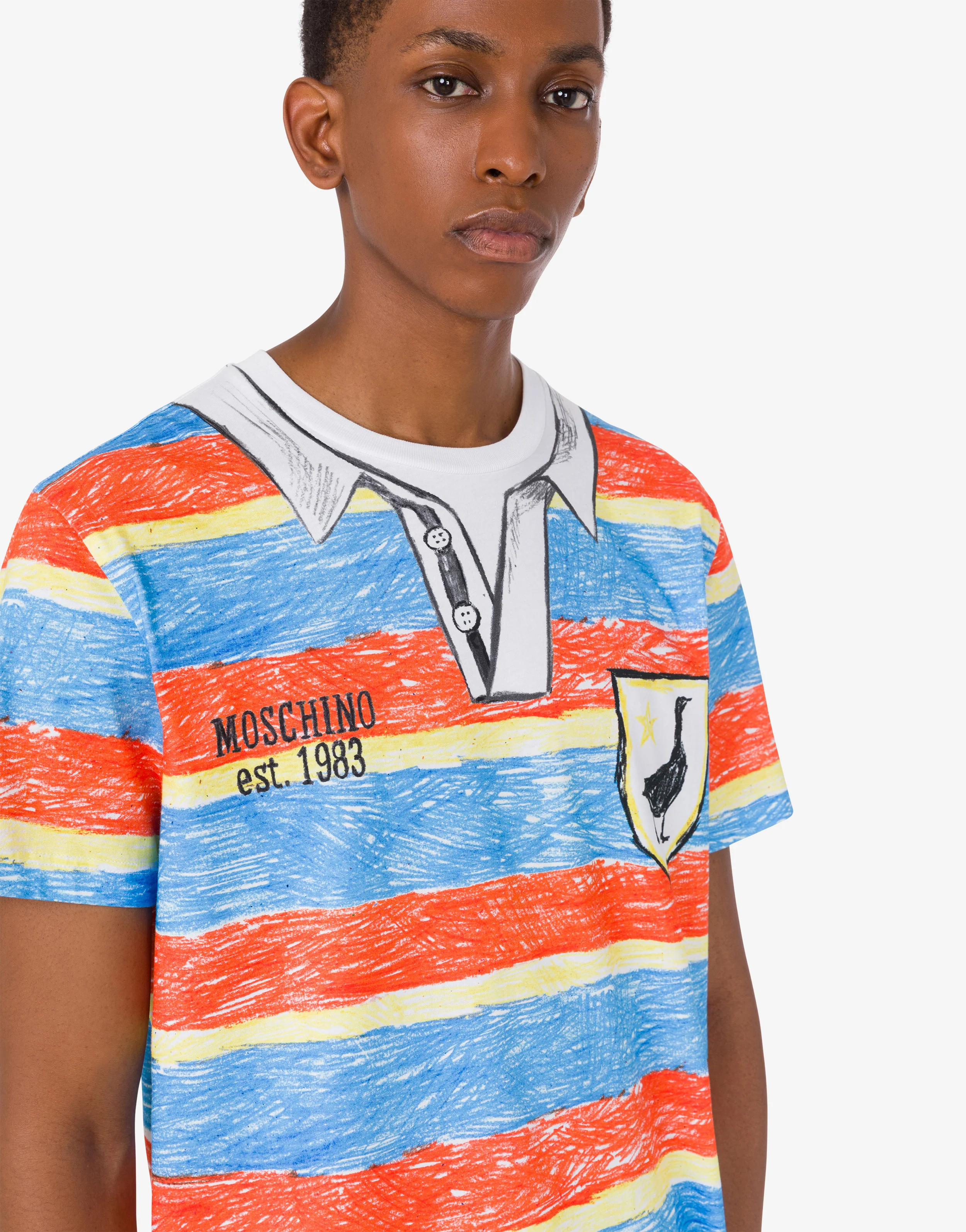 Printed organic cotton jersey T-shirt - Image 2