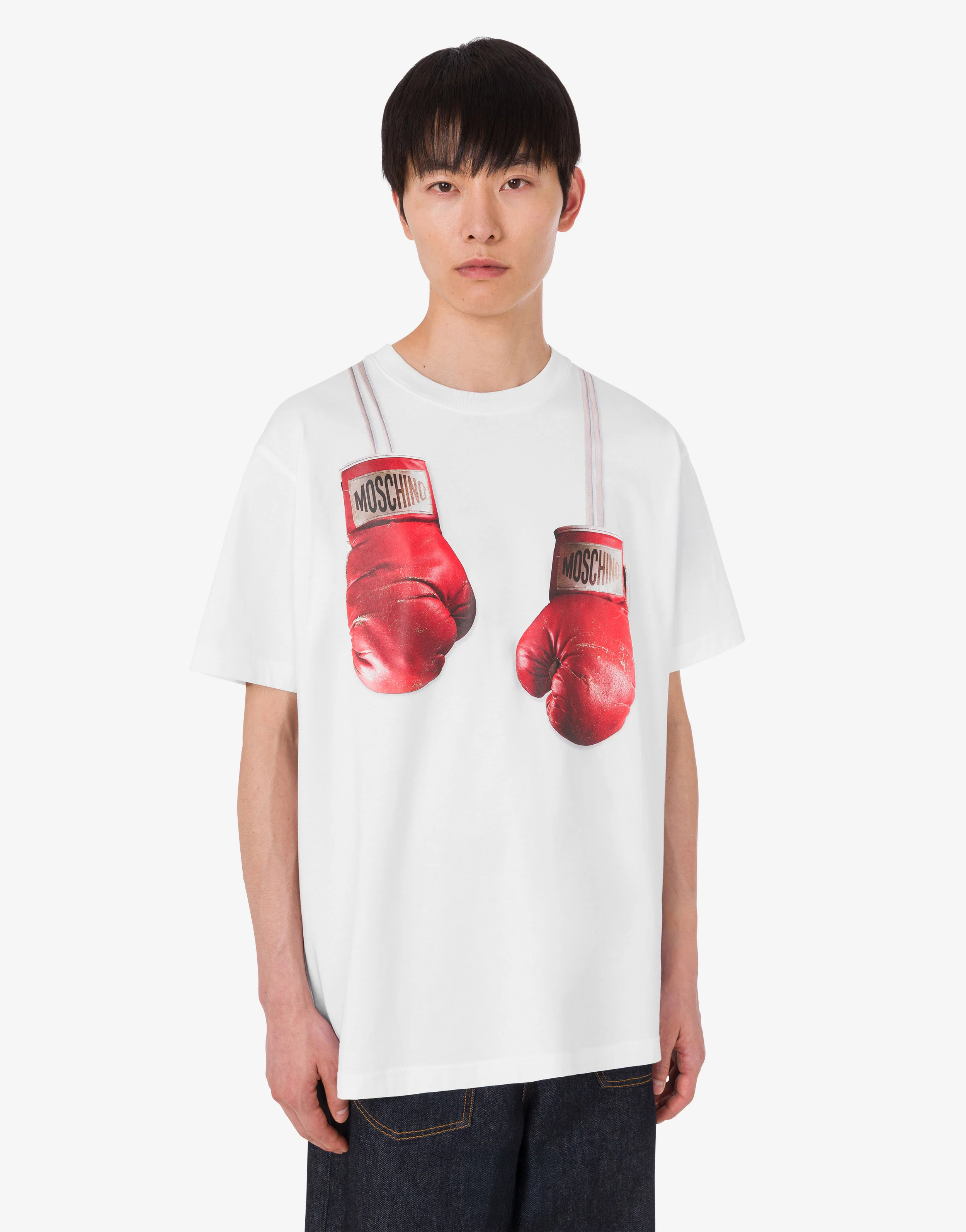 Printed organic cotton jersey T-shirt