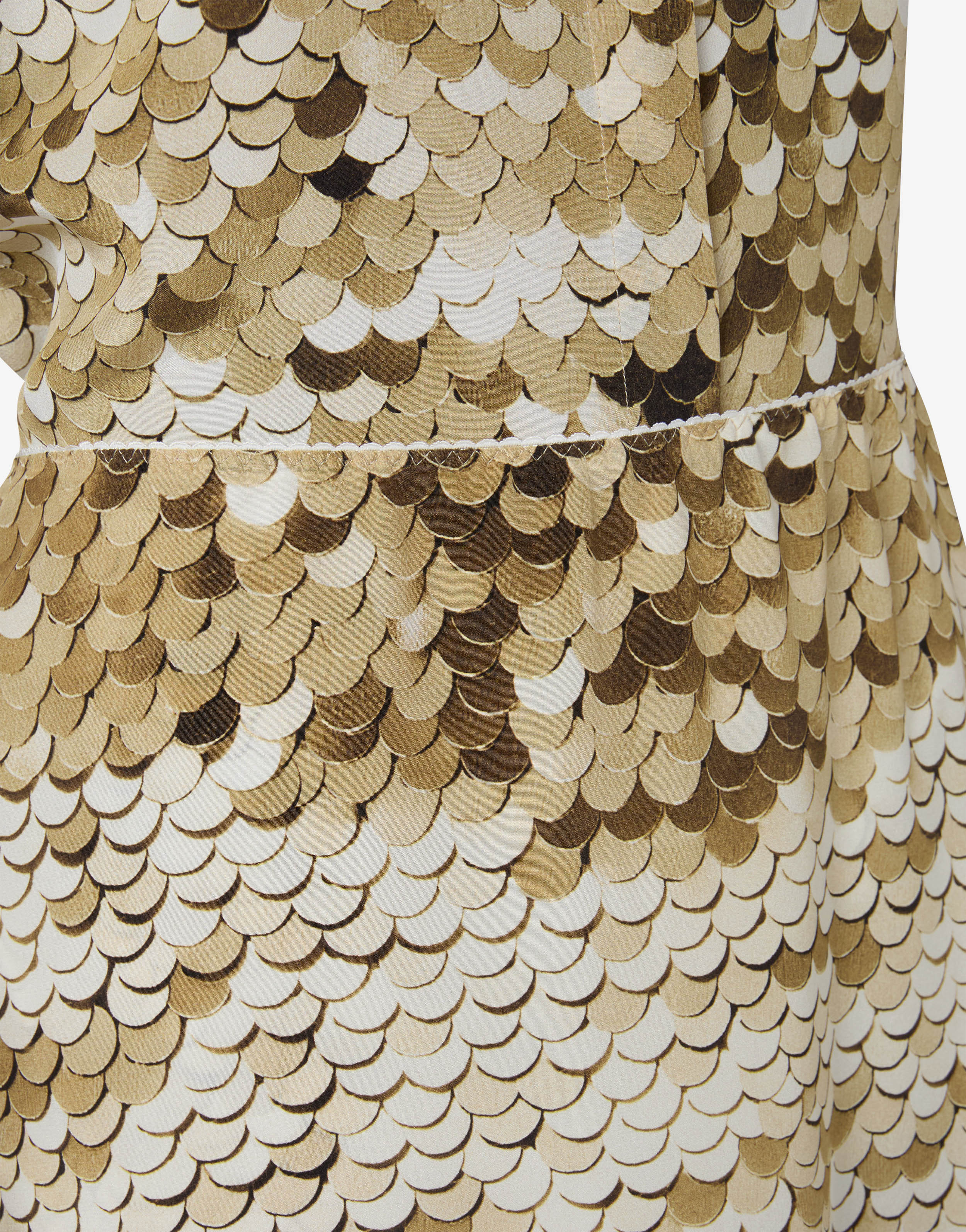 Printed silk crepe de chine skirt - Image 3