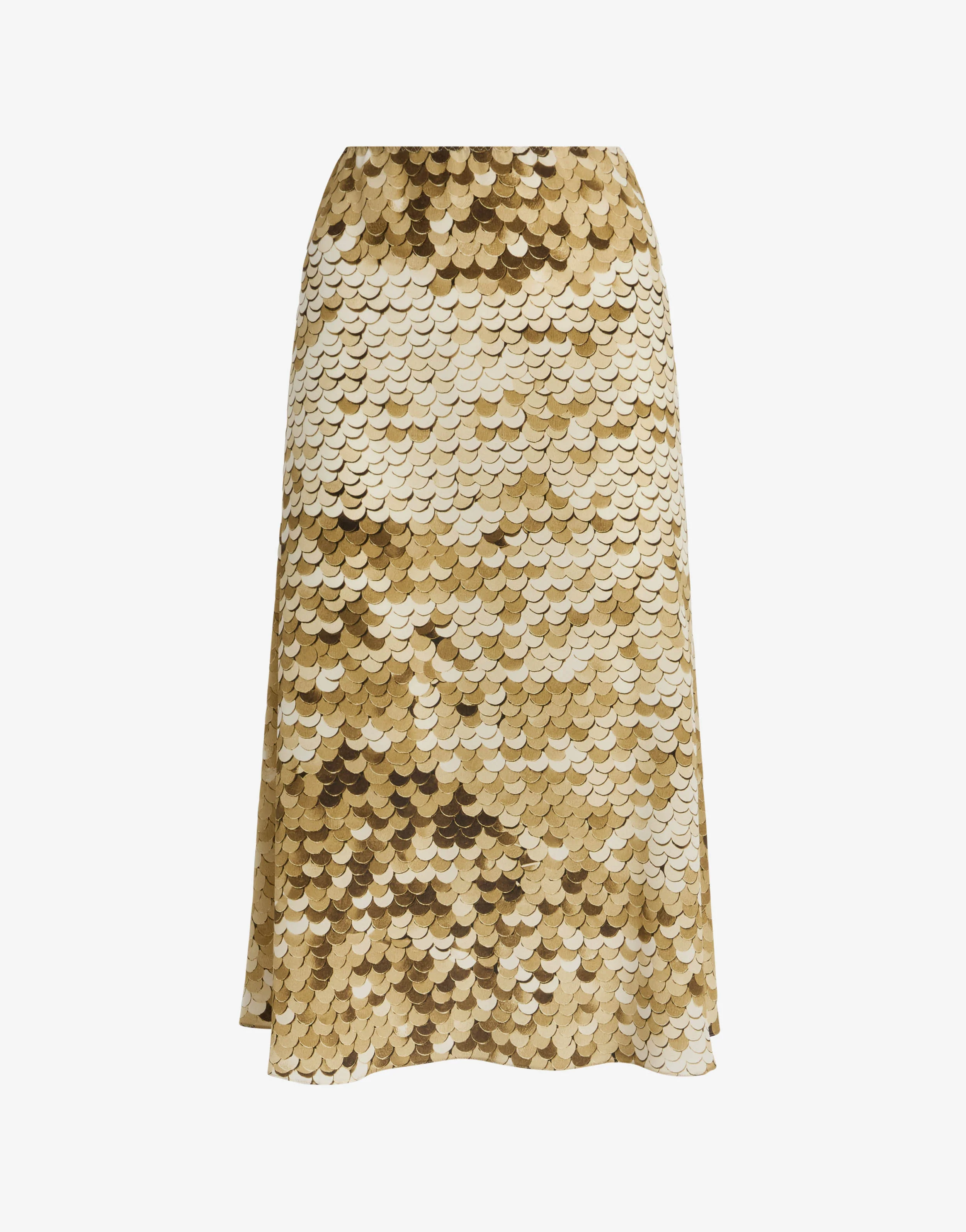 Printed silk crepe de chine skirt - Image 5