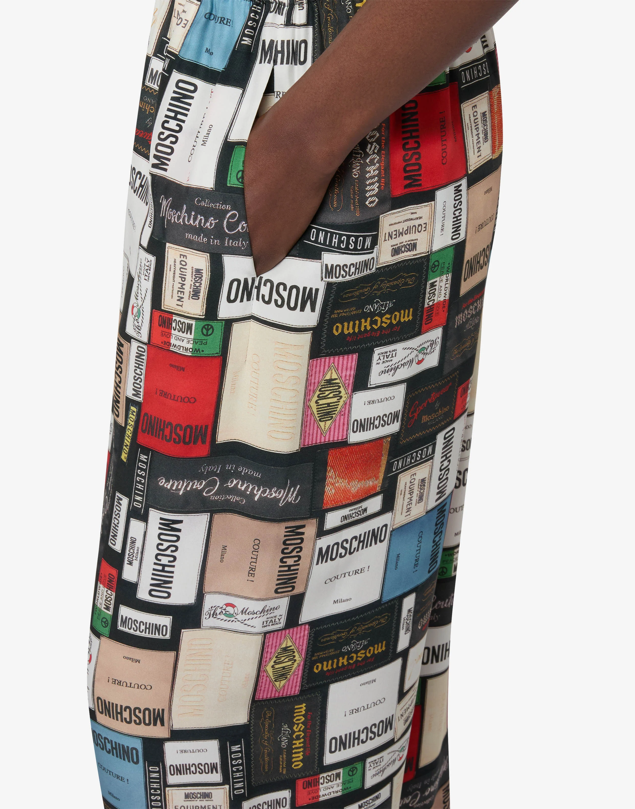 Printed silk pants - Image 3